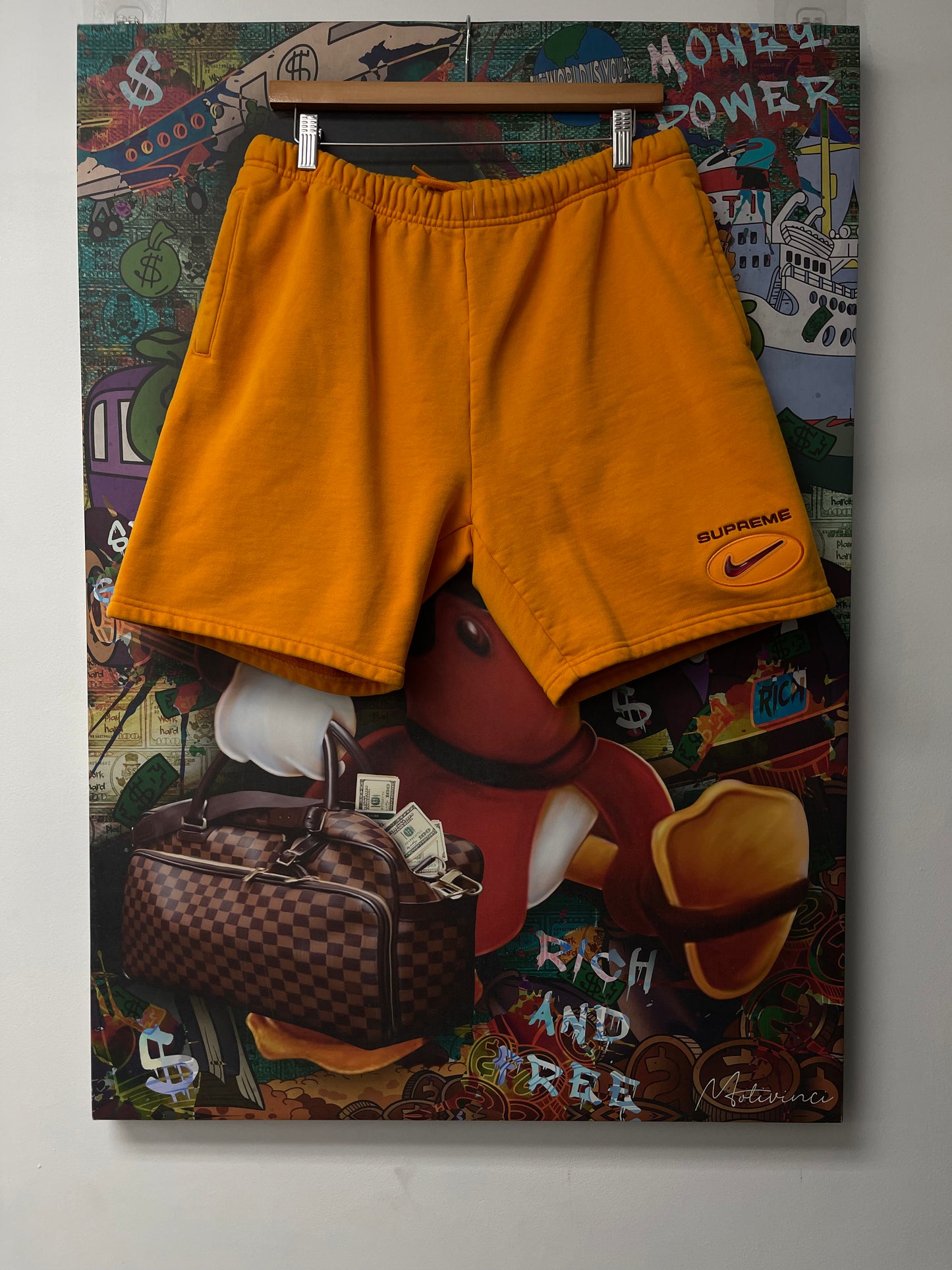 Supreme Dandelion Yellow Nike Shorts