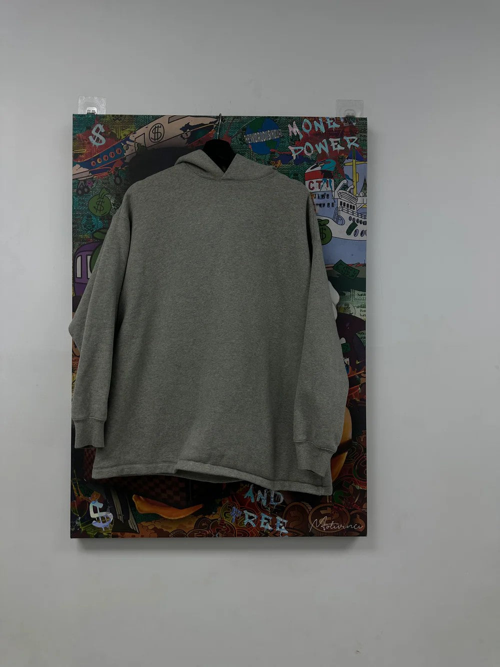 Essentials Relaxed Dark Oatmeal Hoodie