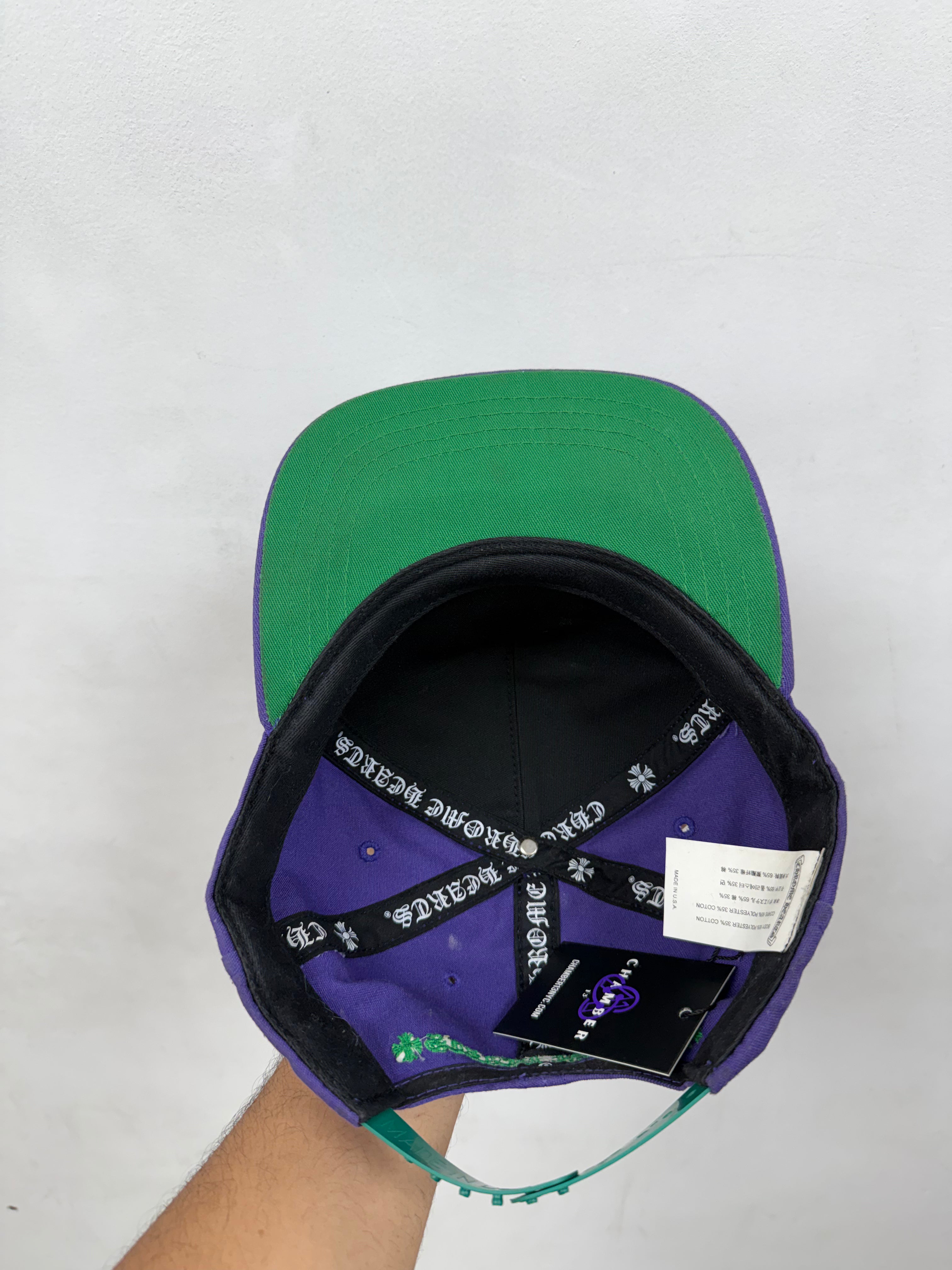 Chrome Hearts Purple Green CH Baseball Trucker Hat