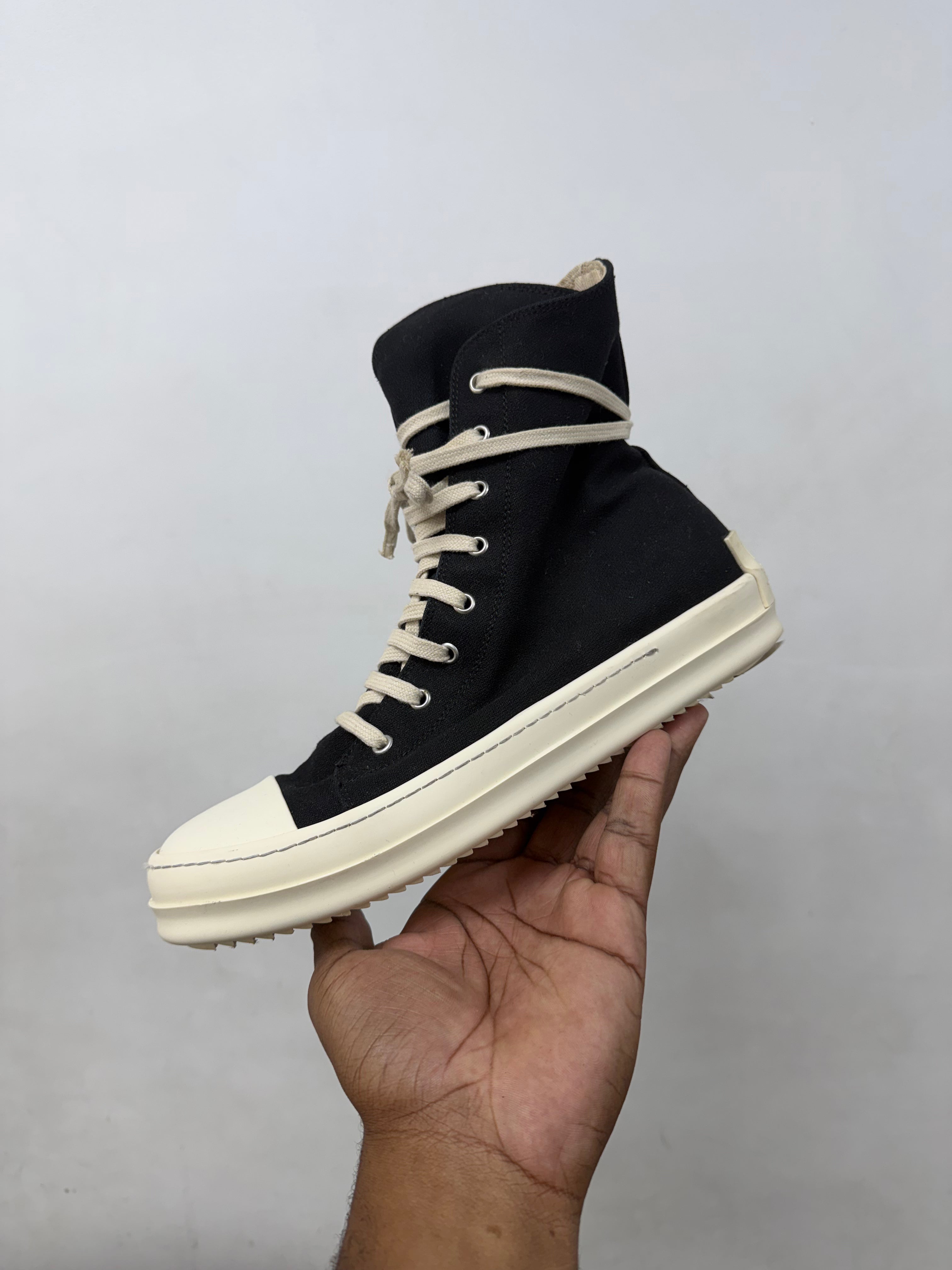 Rick Owens Black DRKSHDW Hi Sneakers