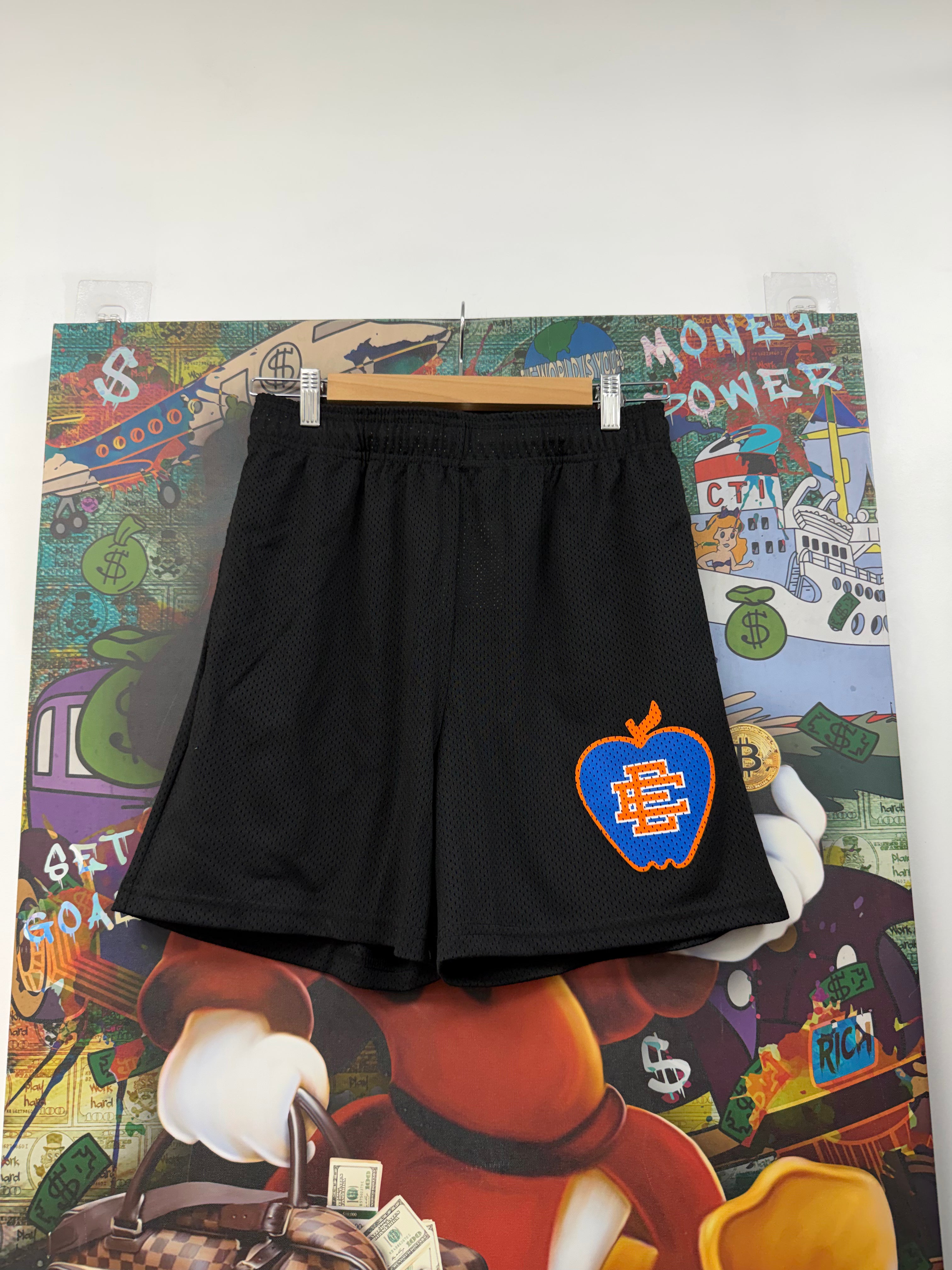 Eric Emanuel Black Blue Orange NYC Shorts