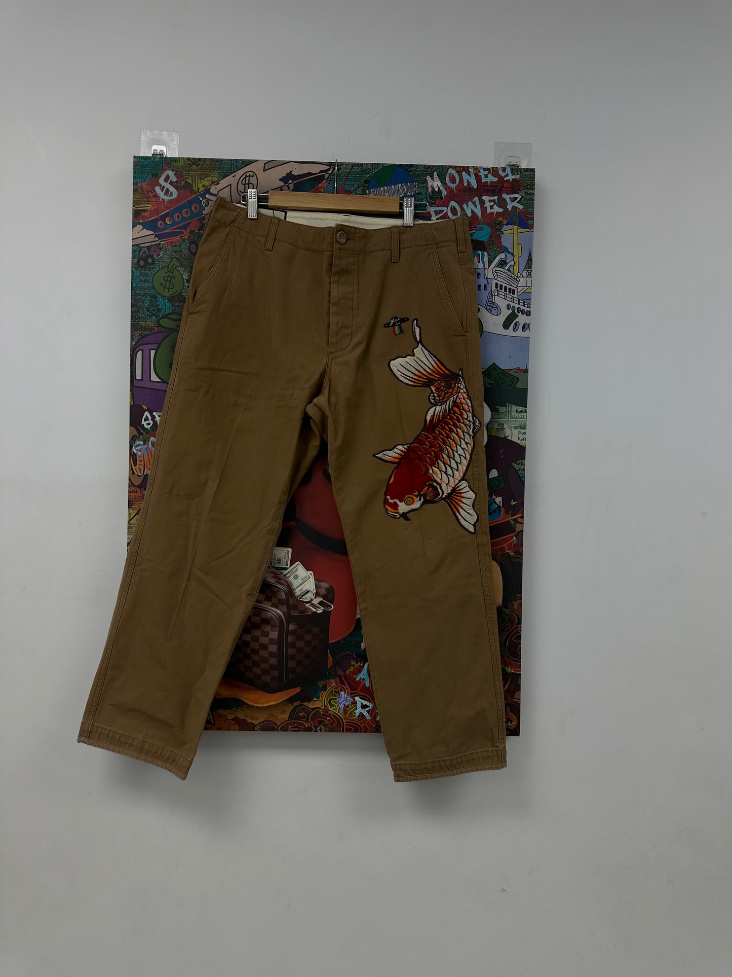Gucci Koi Khaki Pants Used 37 N/A