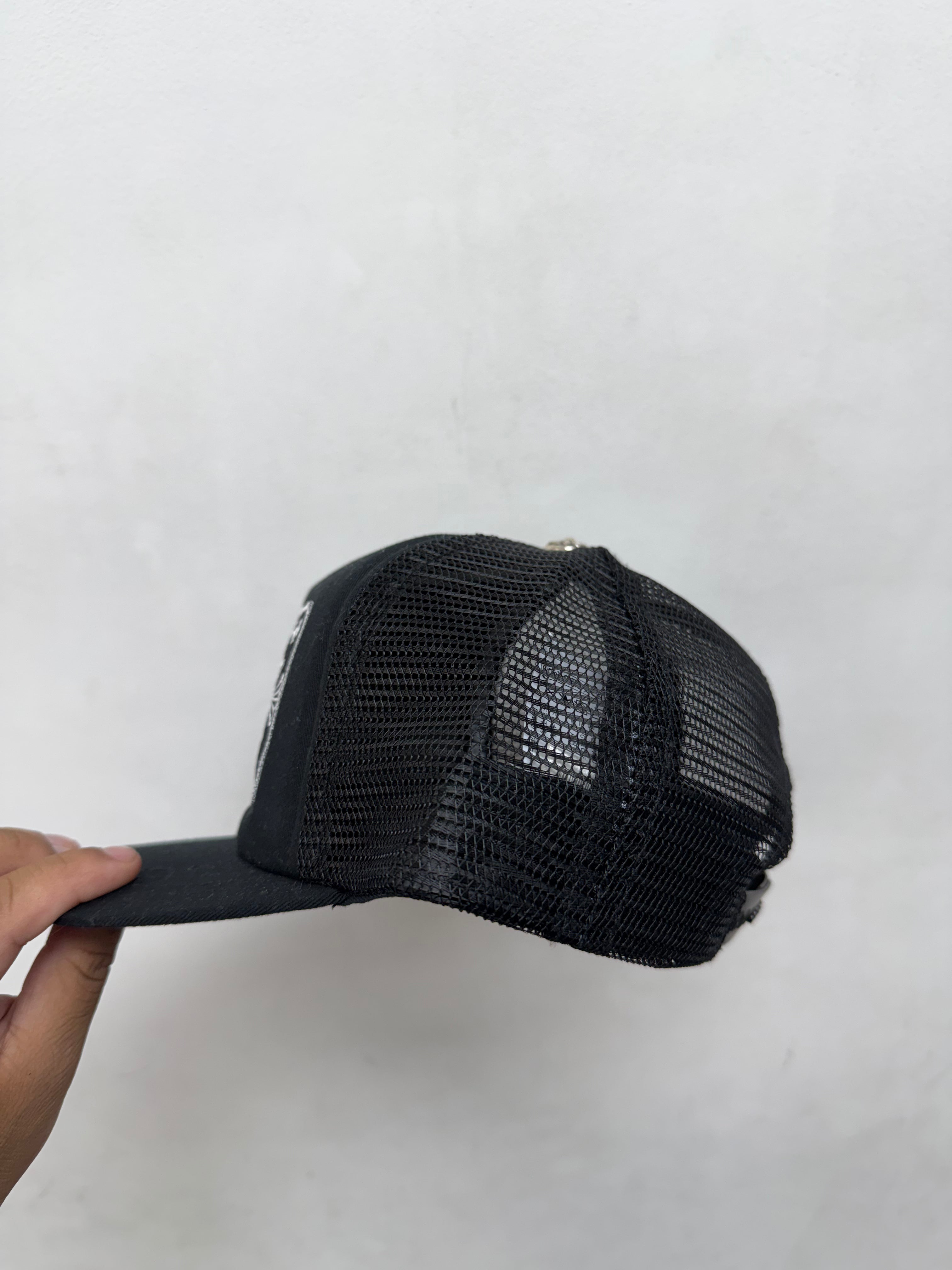 Chrome Hearts Black CH Paris Trucker Hat