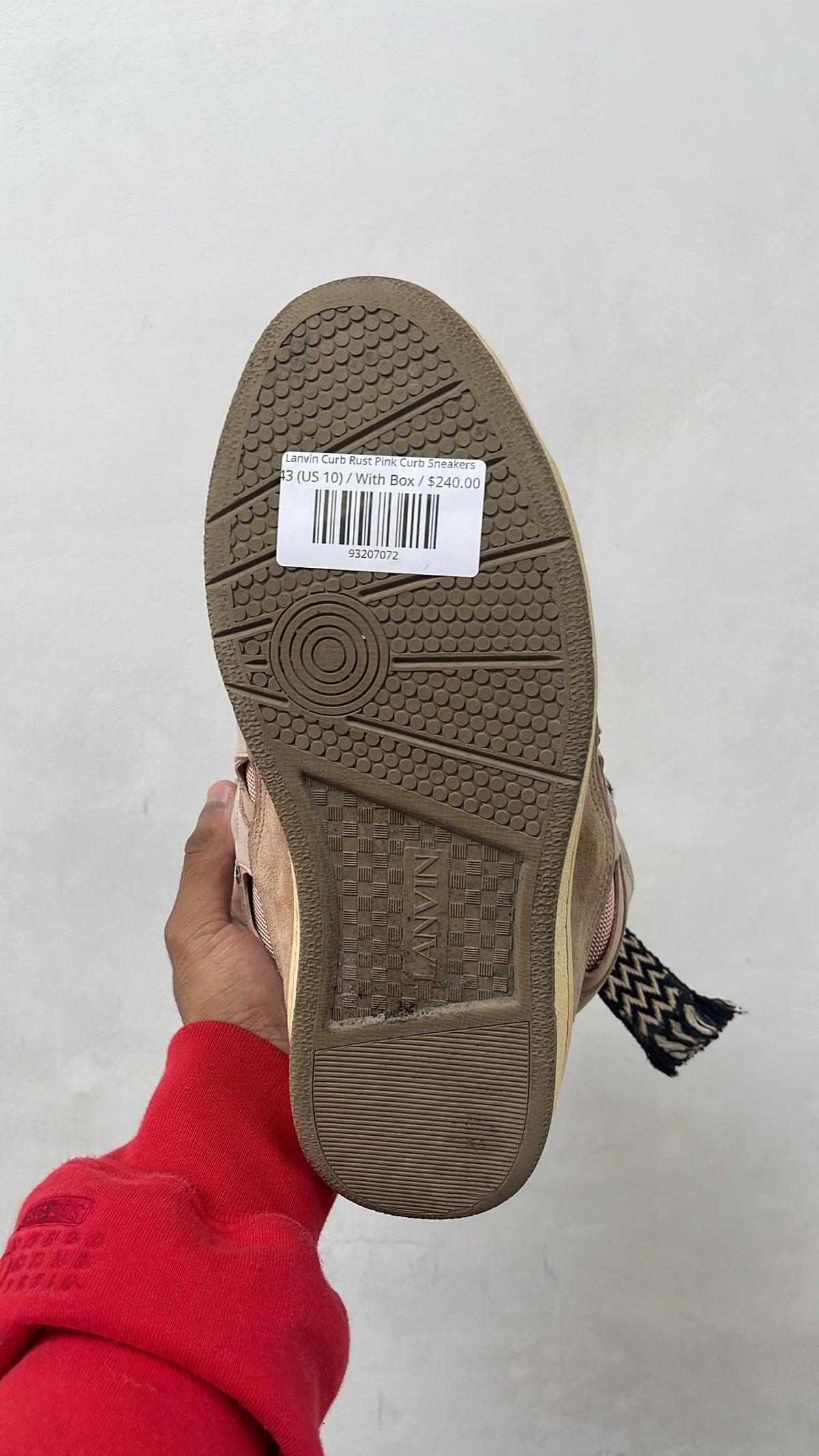 Lanvin Curb Rust Pink Curb Sneakers