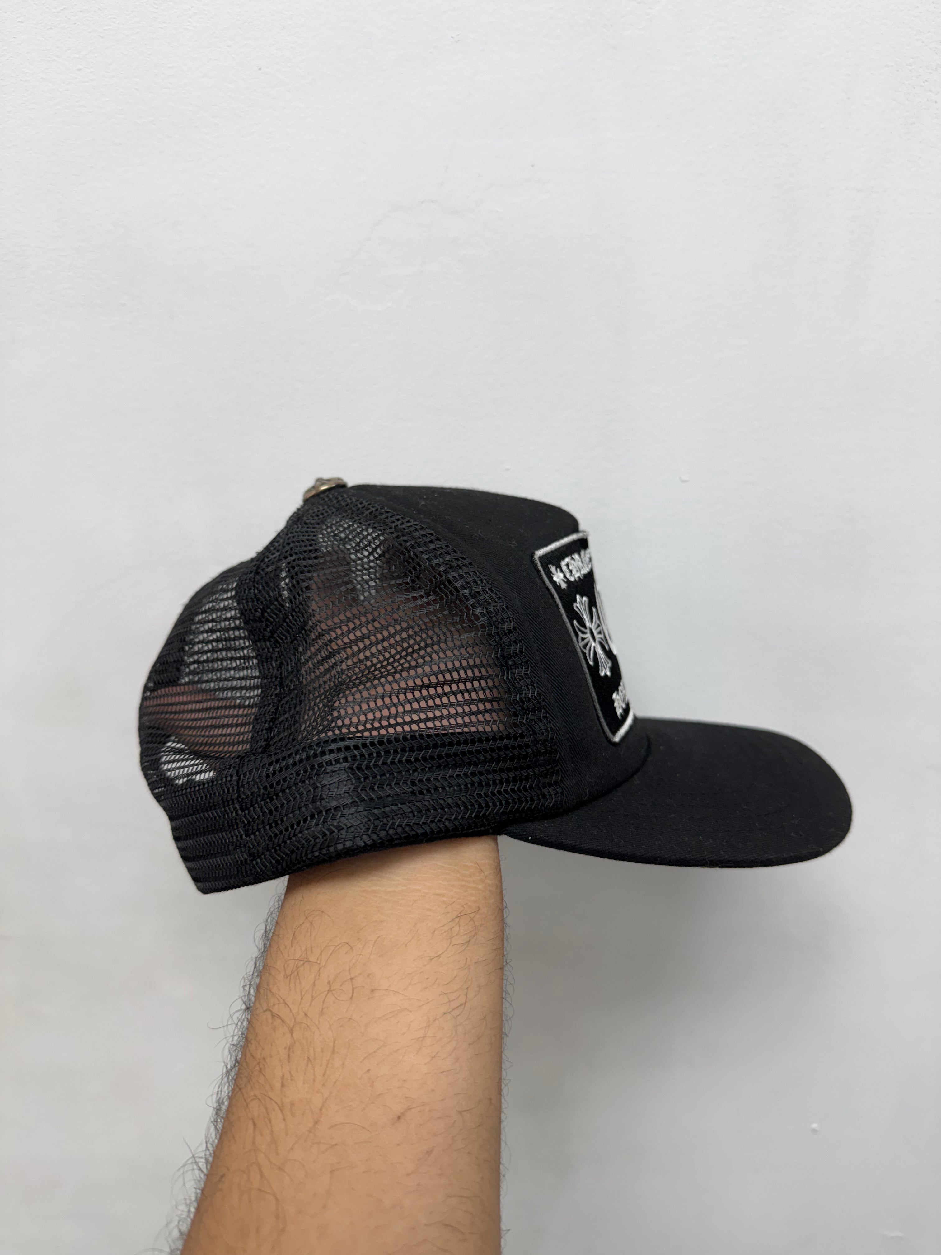 Chrome Hearts Black CH Hollywood Star Trucker Hat