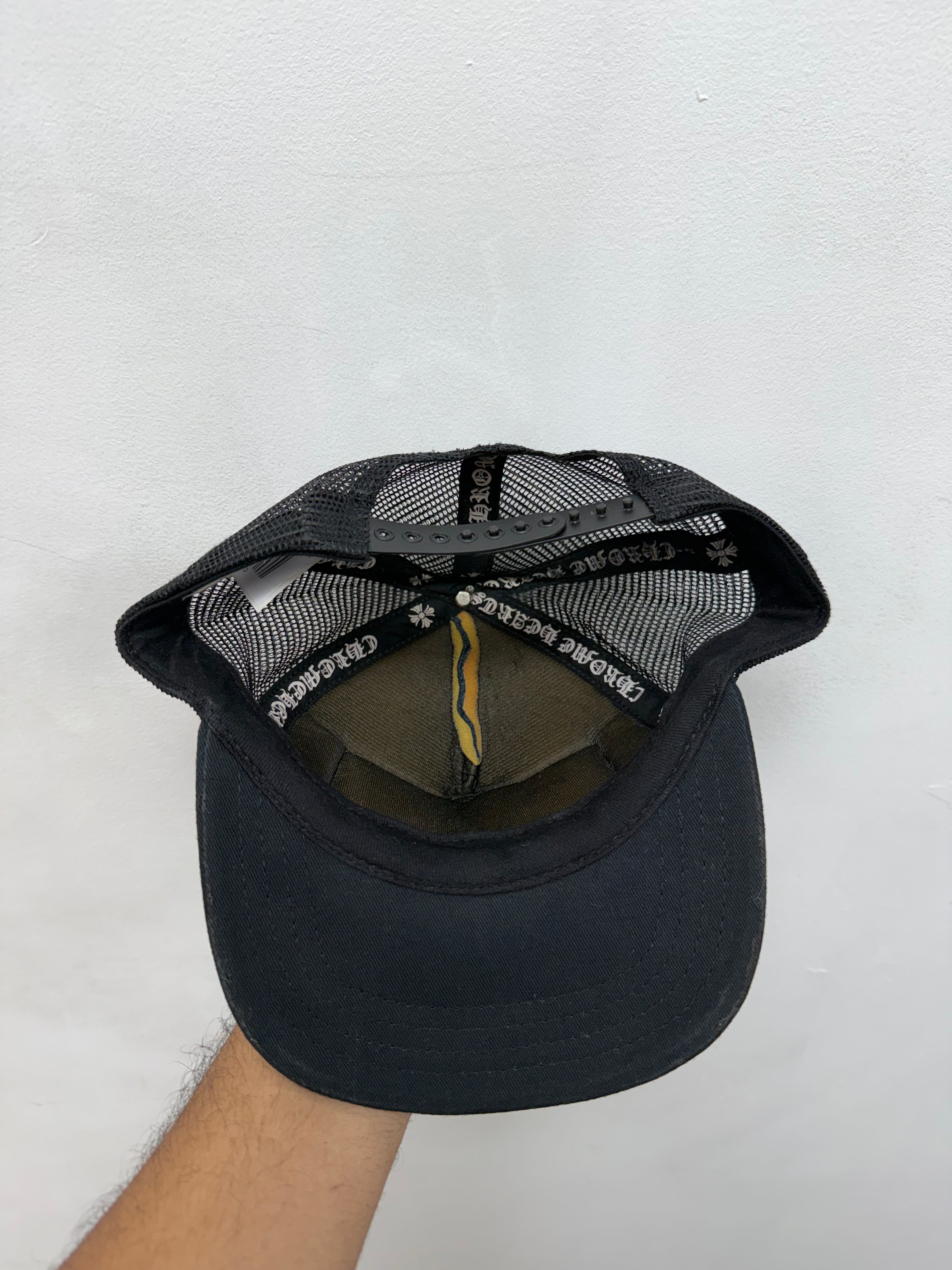 Chrome Hearts Black CH Hollywood Star Trucker Hat
