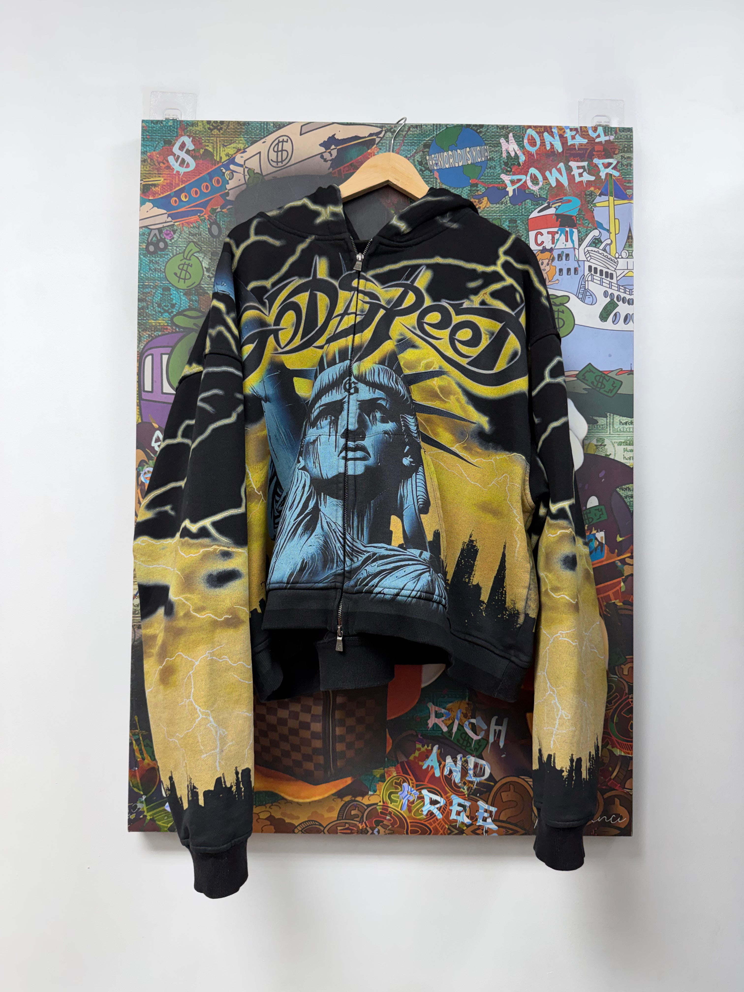 Godspeed Black Yellow Voltage Zip Up Hoodie