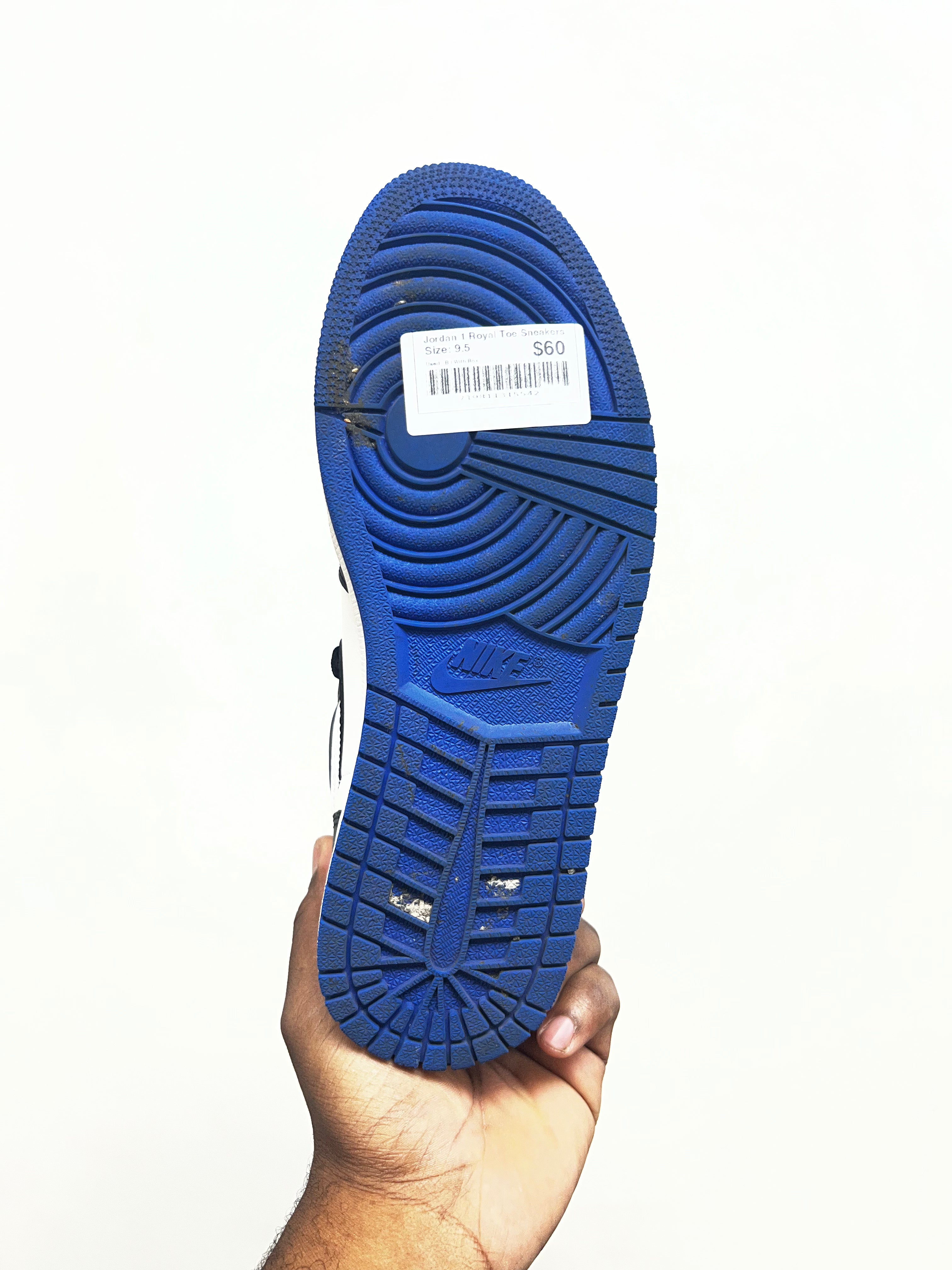 Jordan 1 Royal Toe Sneakers