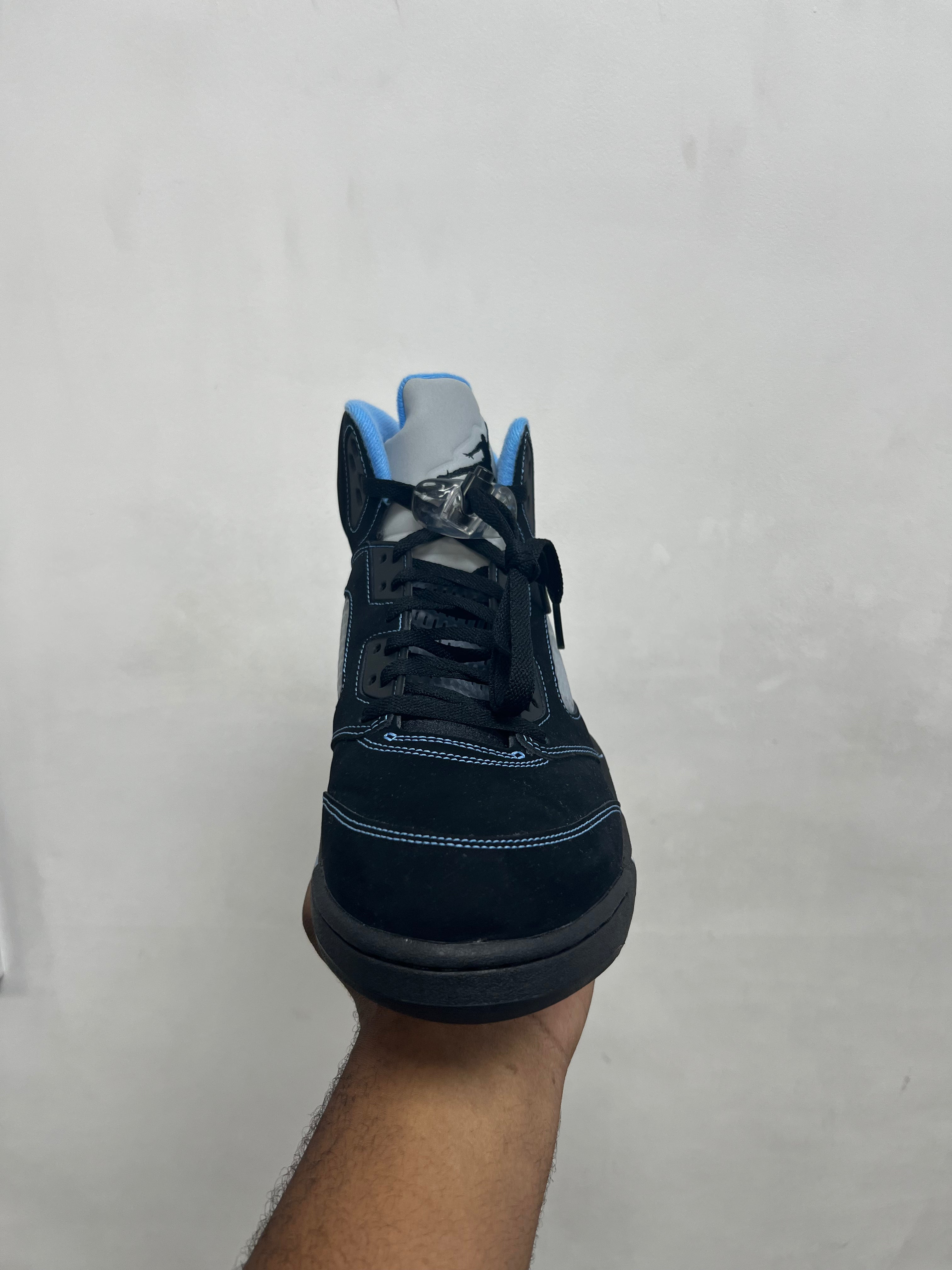 Jordan 5 Black University Blue Sneakers