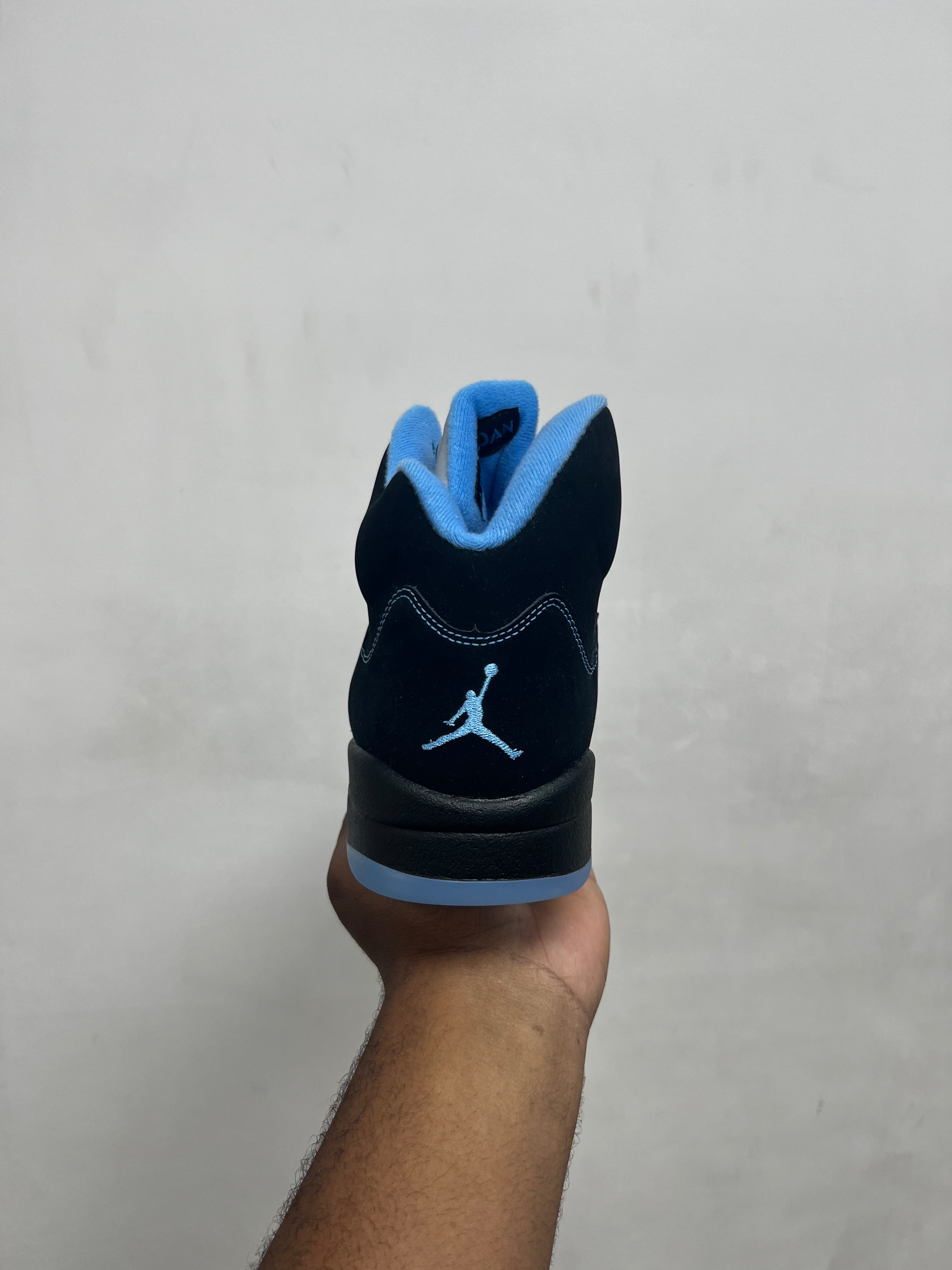 Jordan 5 Black University Blue Sneakers