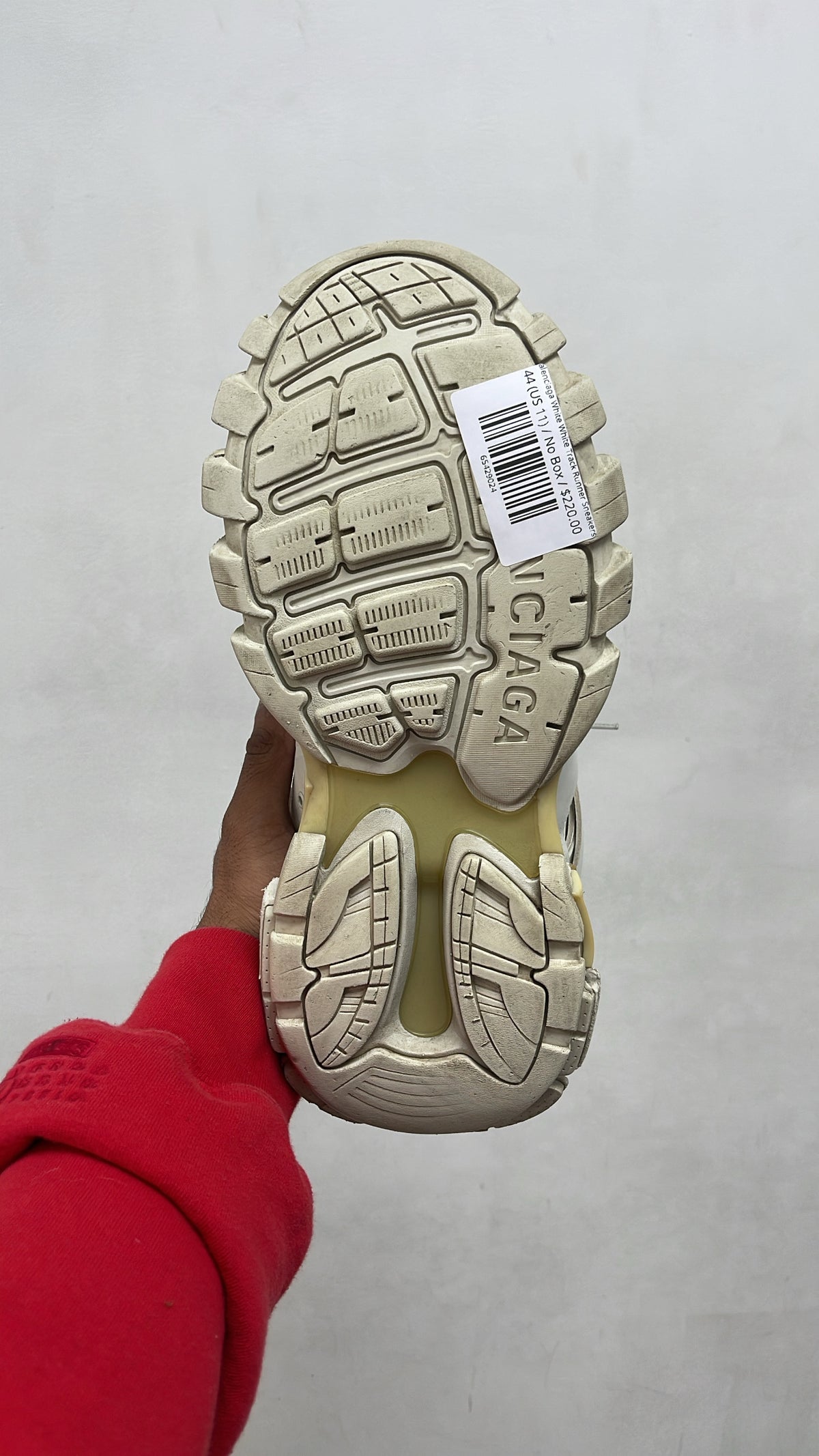 Balenciaga White White Track Runner Sneakers
