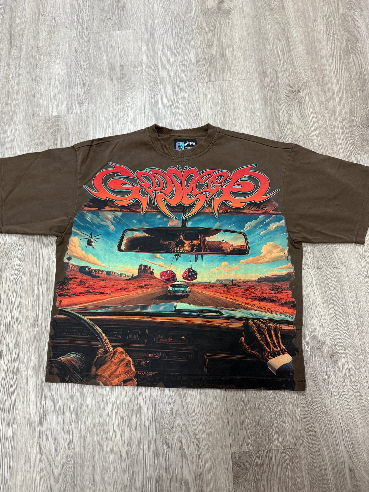 Godspeed On The Run Tee Mocha New (XS-XXL)