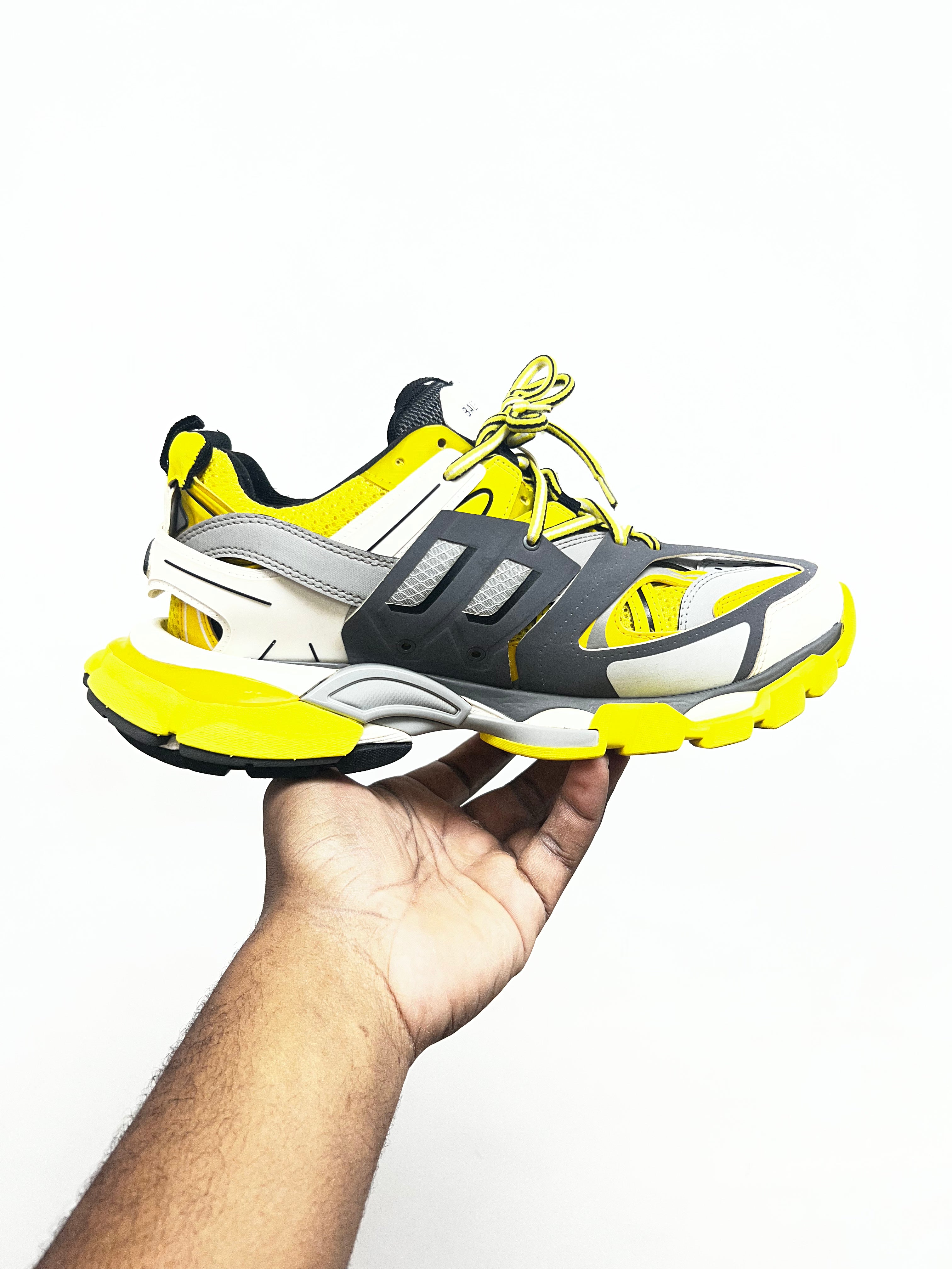 Balenciaga Yellow Grey Track Sneakers