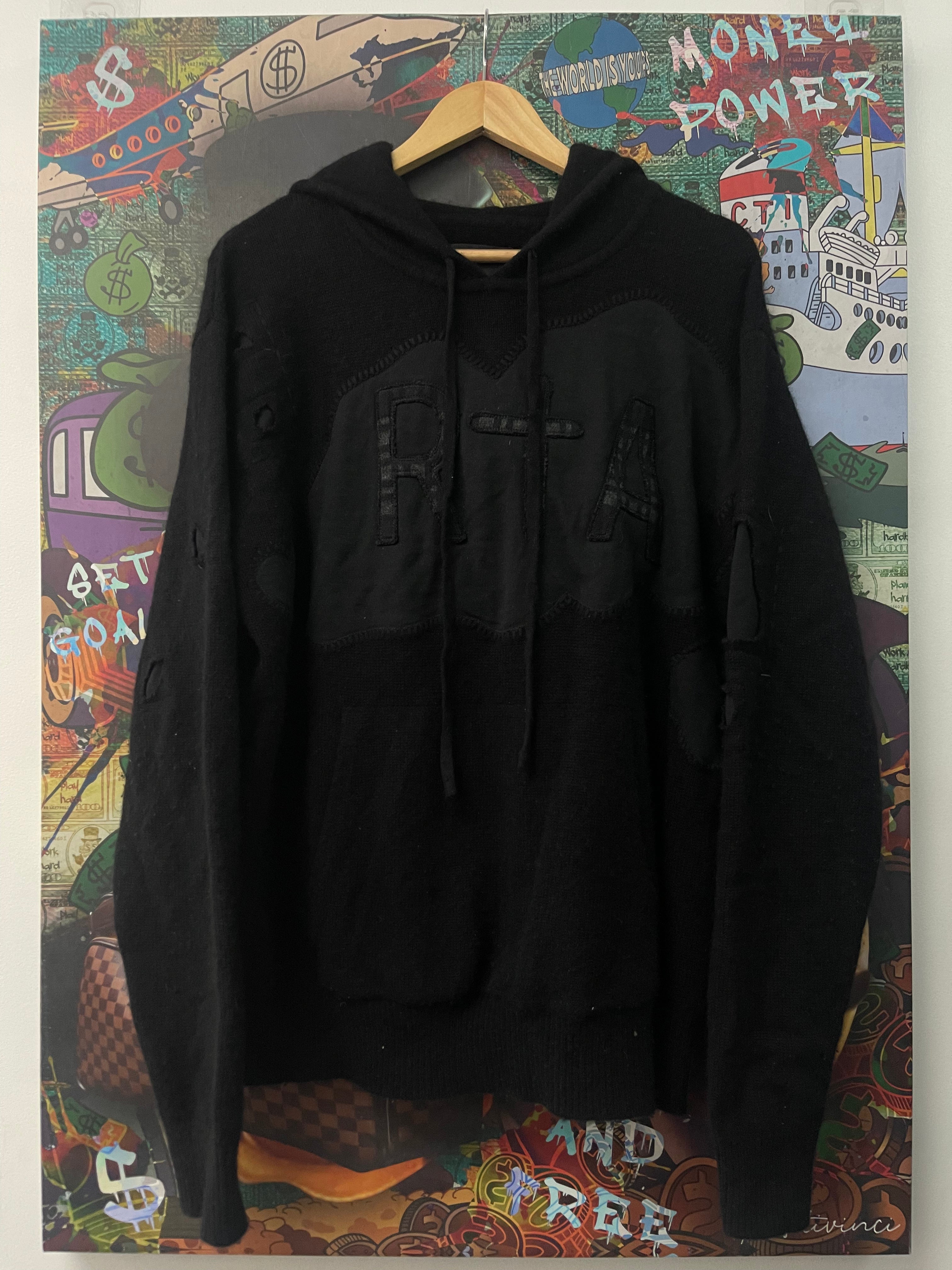 RTA Cashmere Logo Hoodie