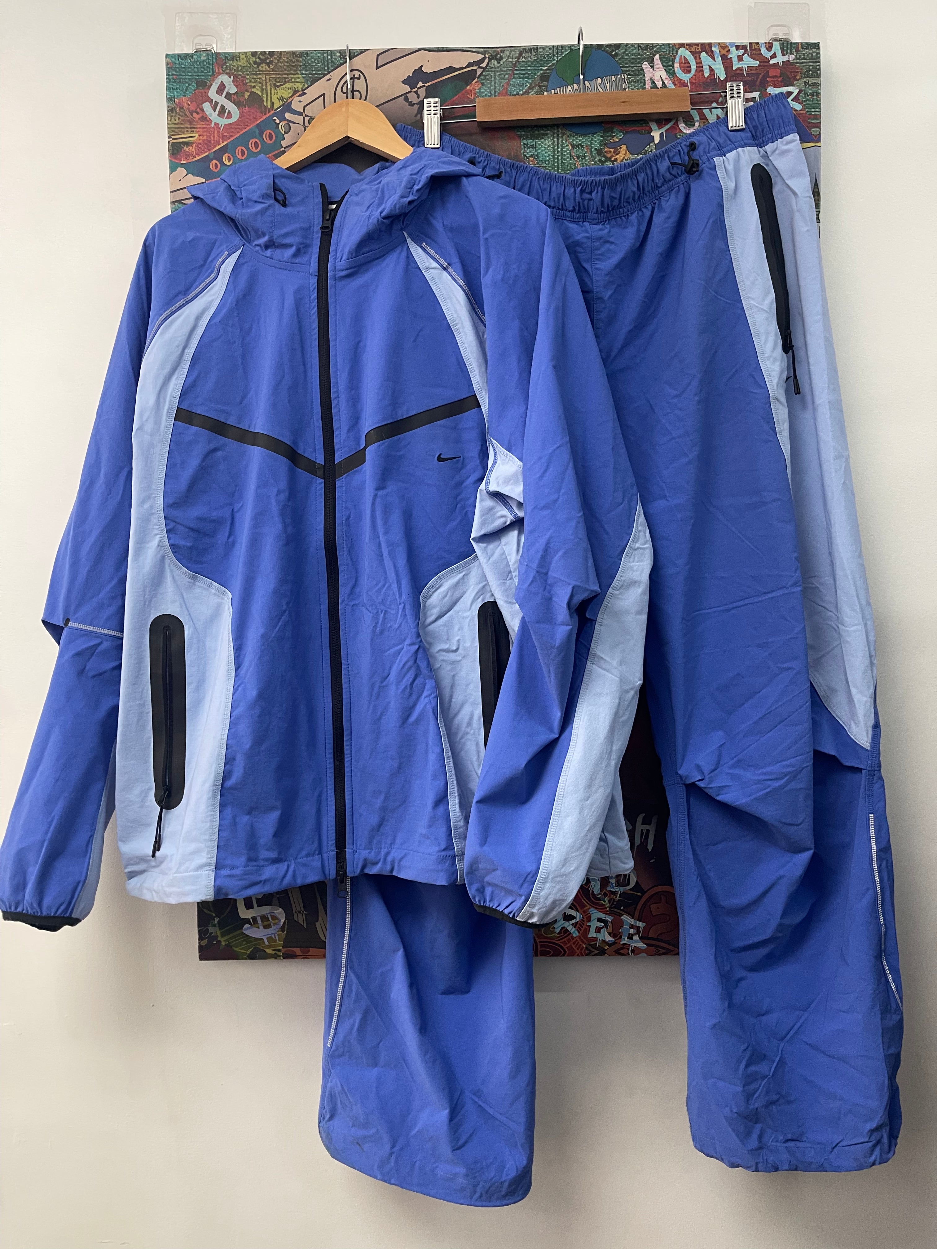 Nike Blue Tech Wind Breaker Set