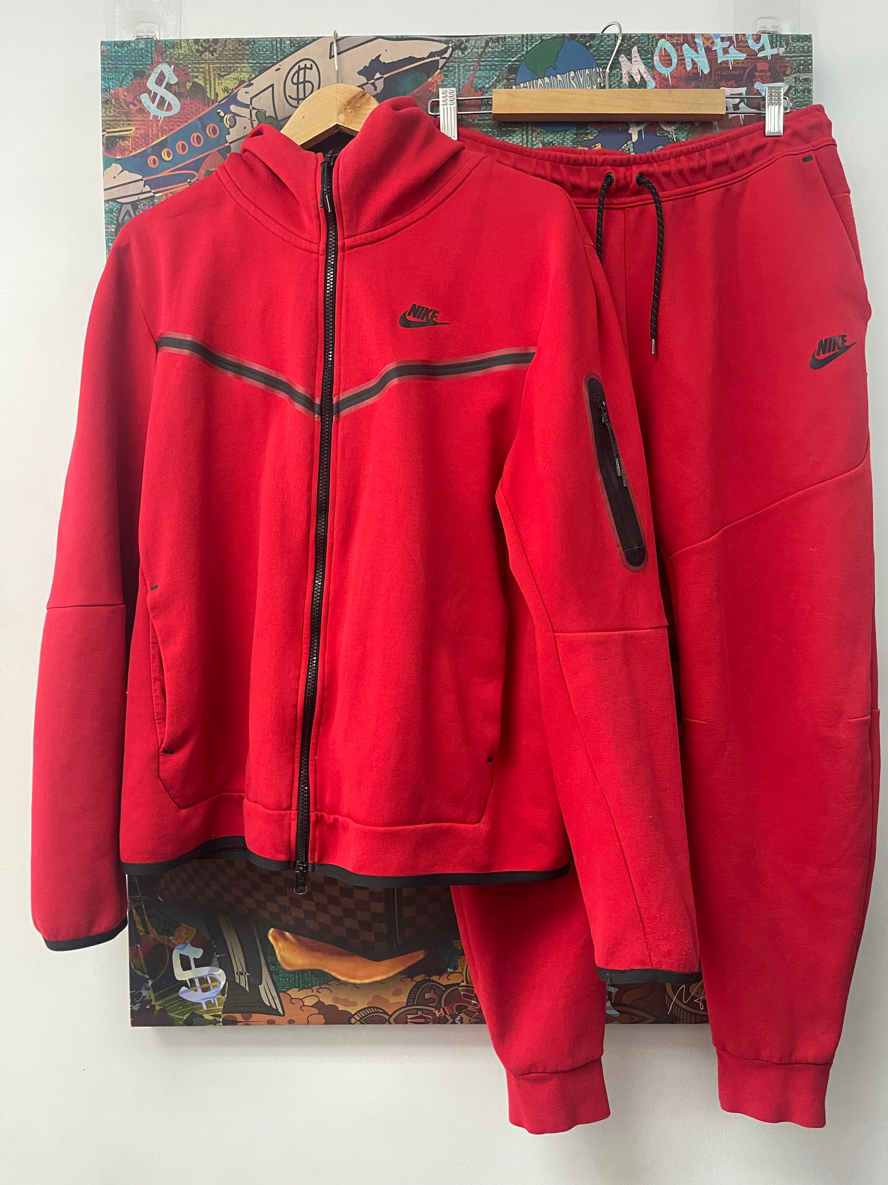 Nike Red Tech Sweatsuit