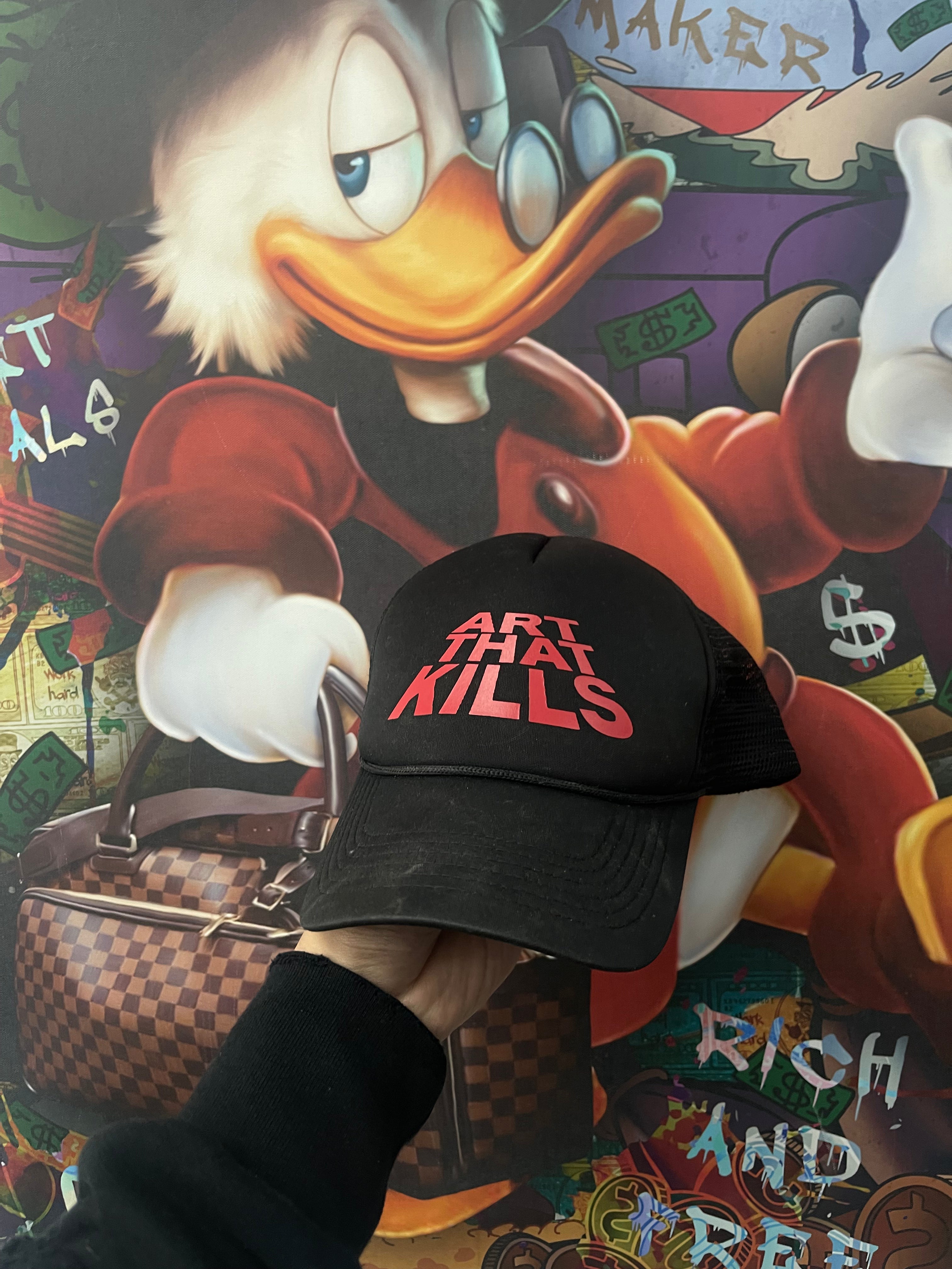 Gallery Dept Black ATK Trucker Hat