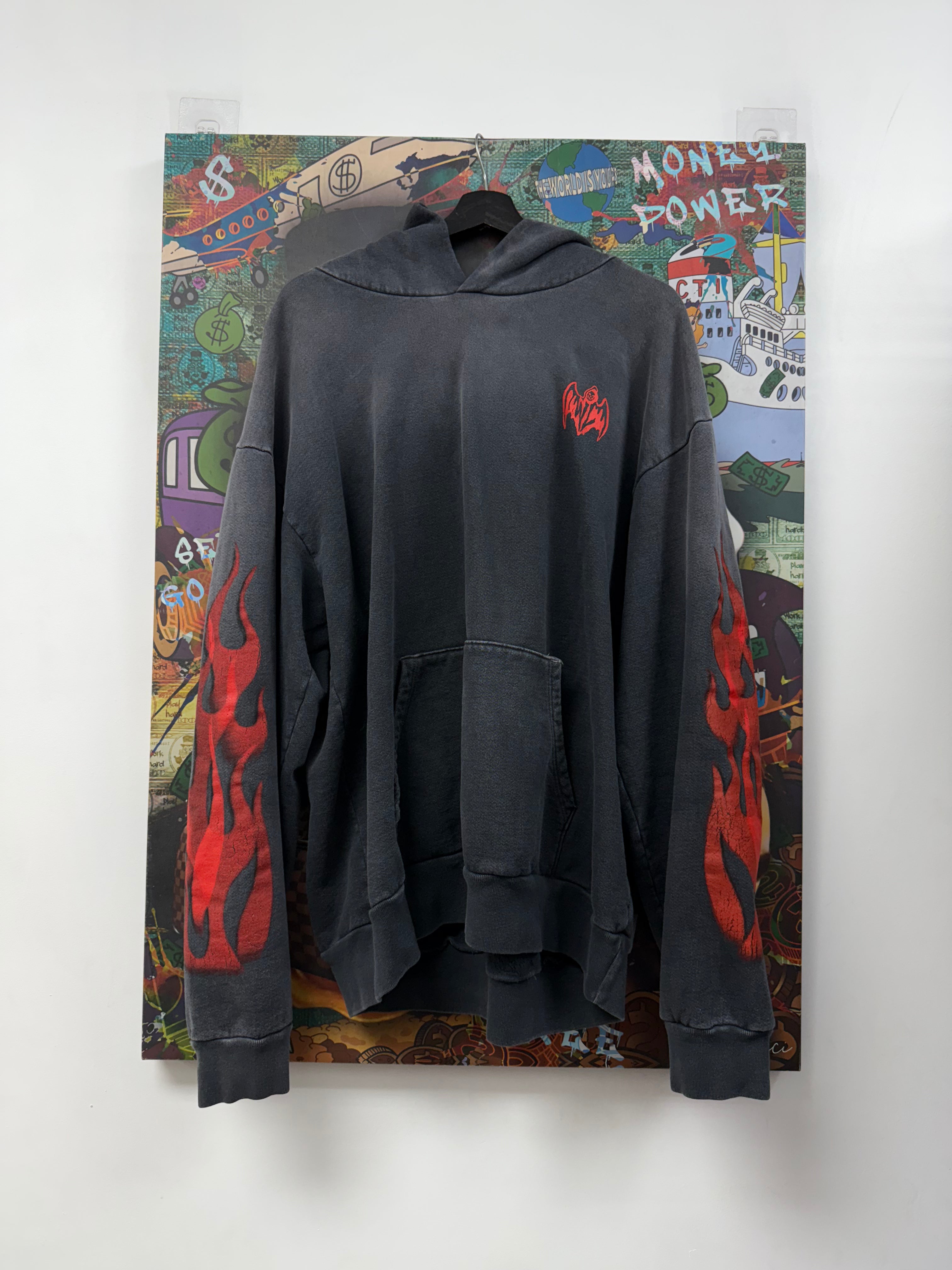 Warren Lotas Black Red Elm Street Hoodie