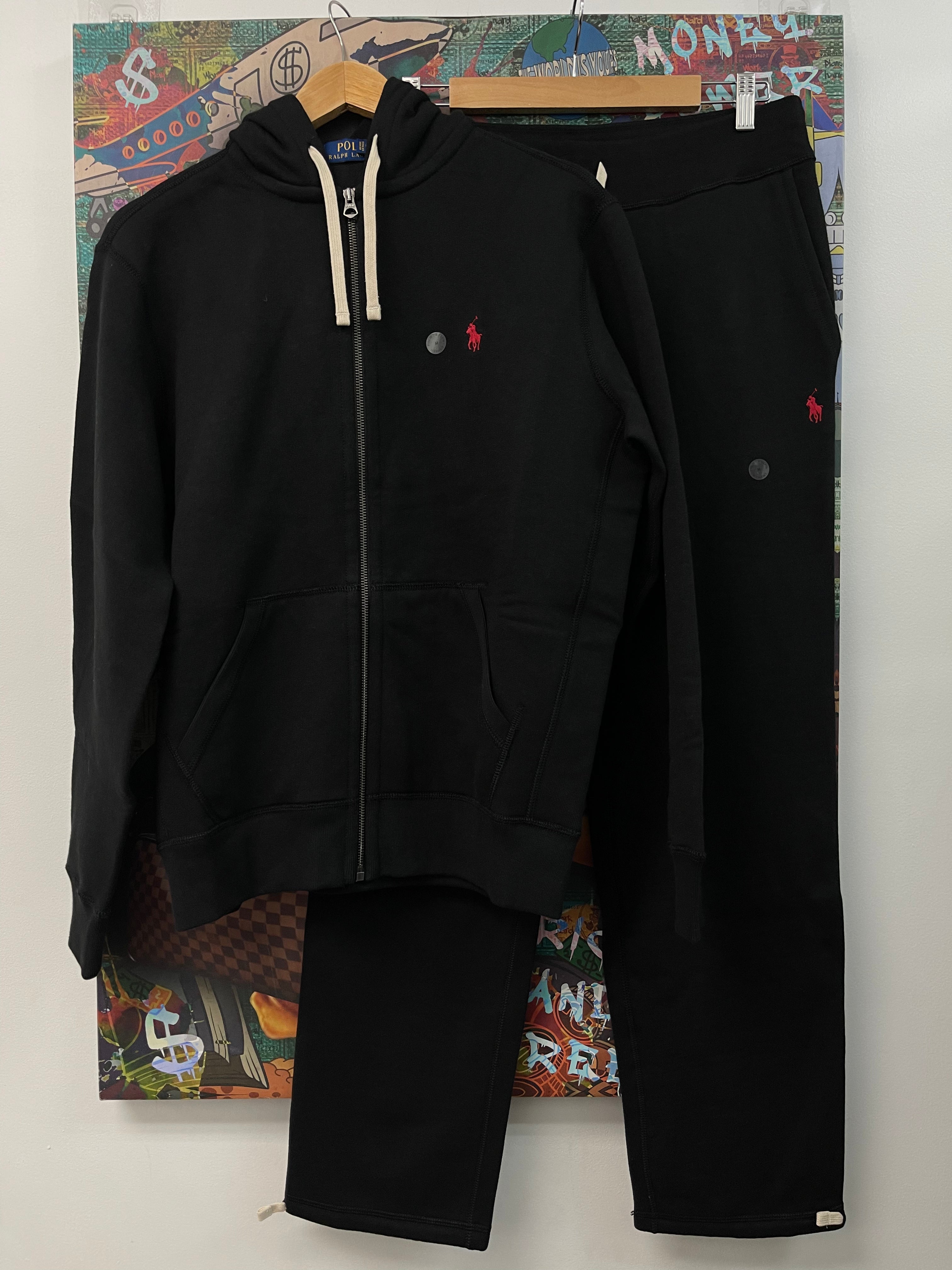 Polo Ralph Lauren Black Red Sweatsuit