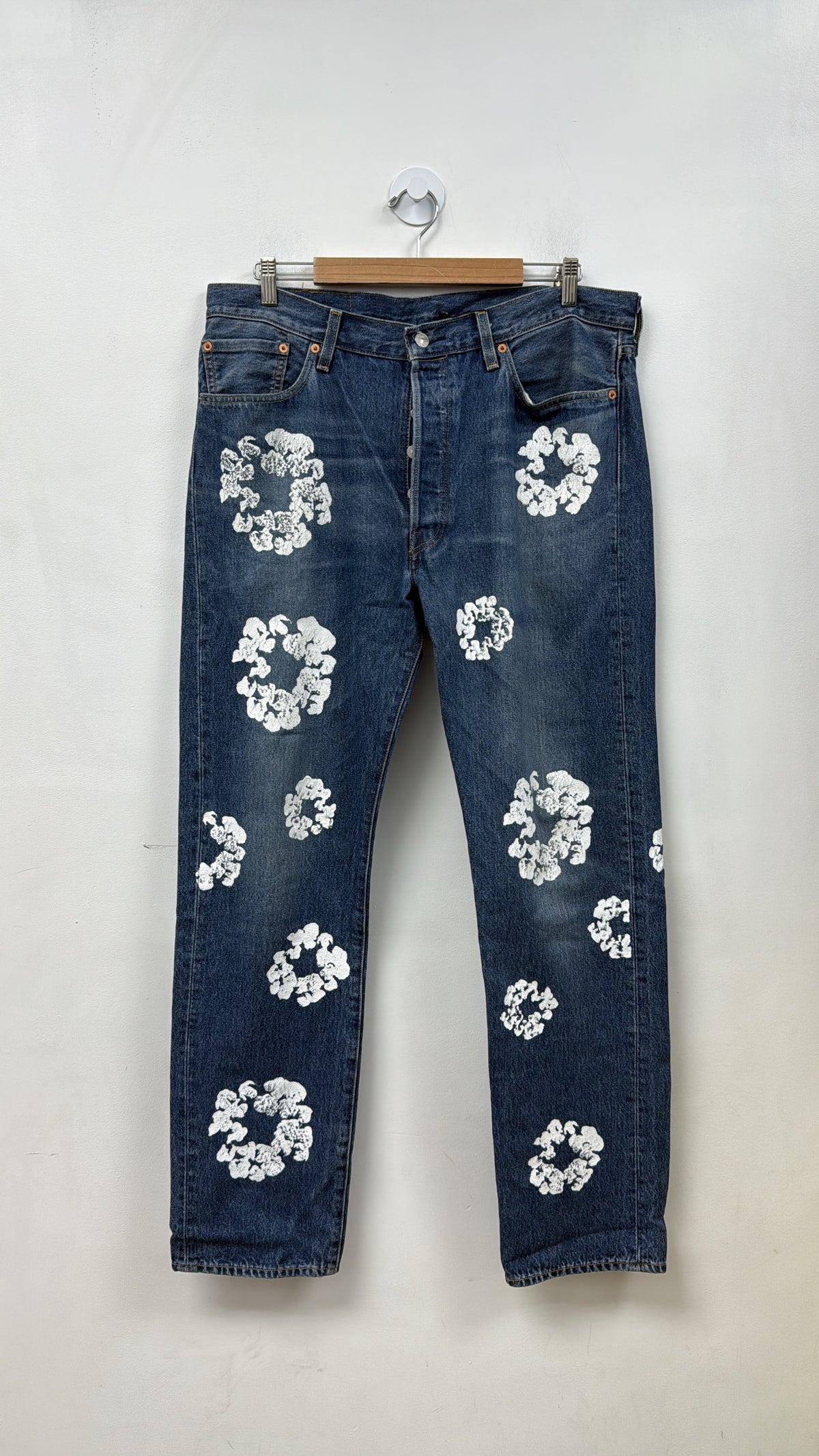 Denim Tears Light Wash Cotton Wreath Jeans