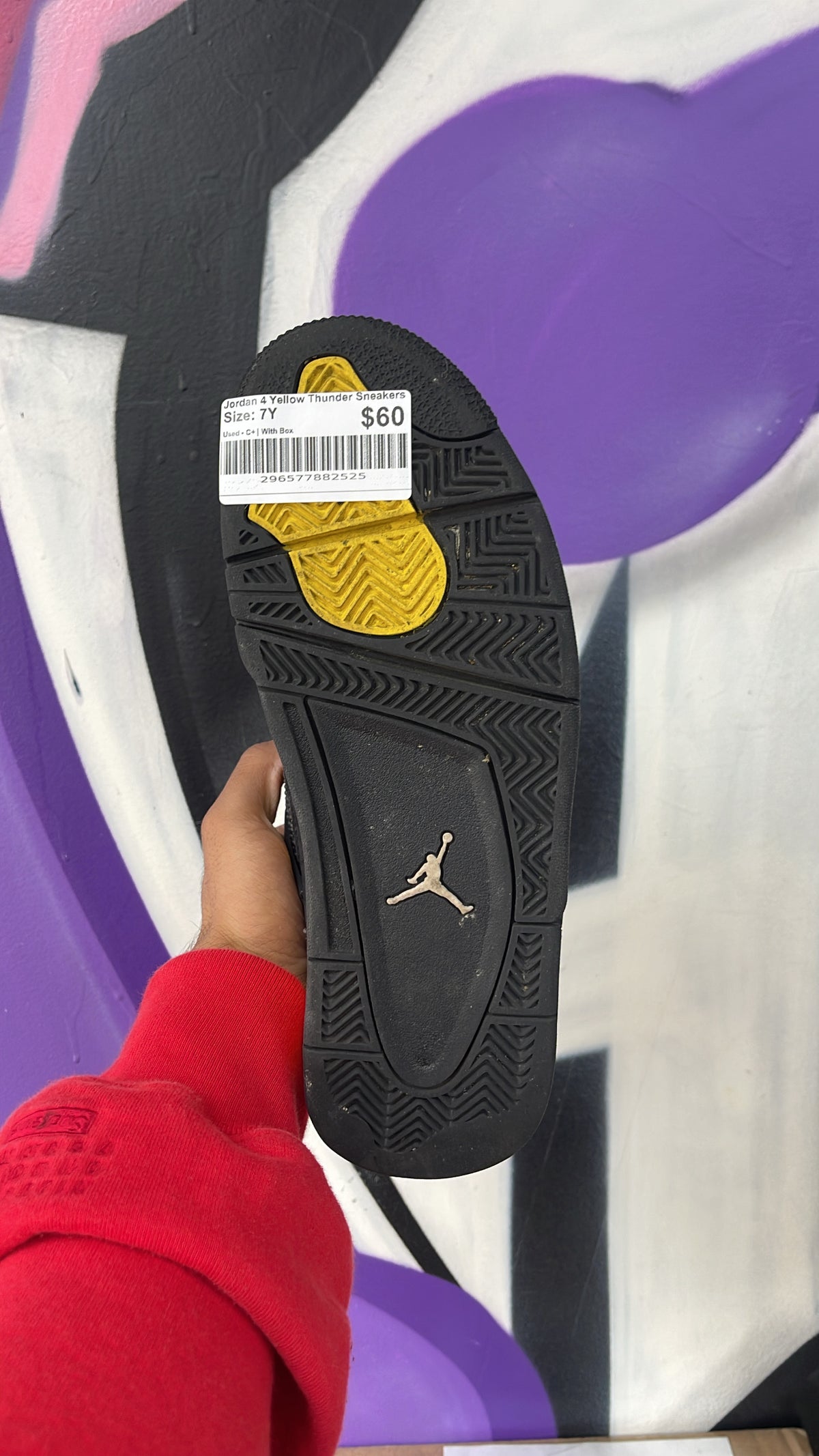 Jordan 4 Yellow Thunder Sneakers