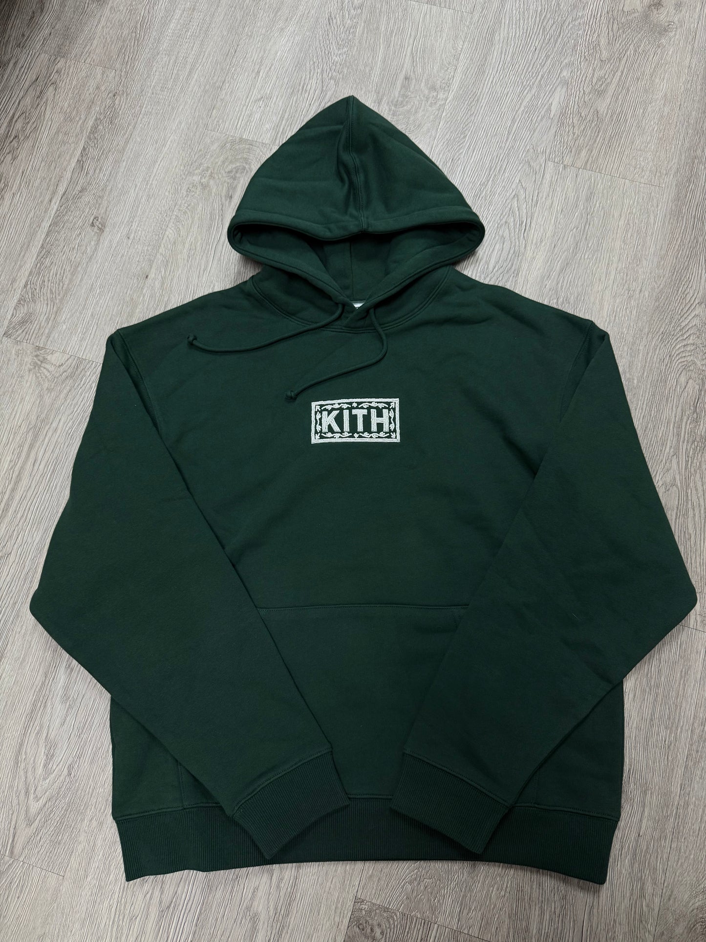 Kith Green Box Logo Hoodie New Medium With Tags
