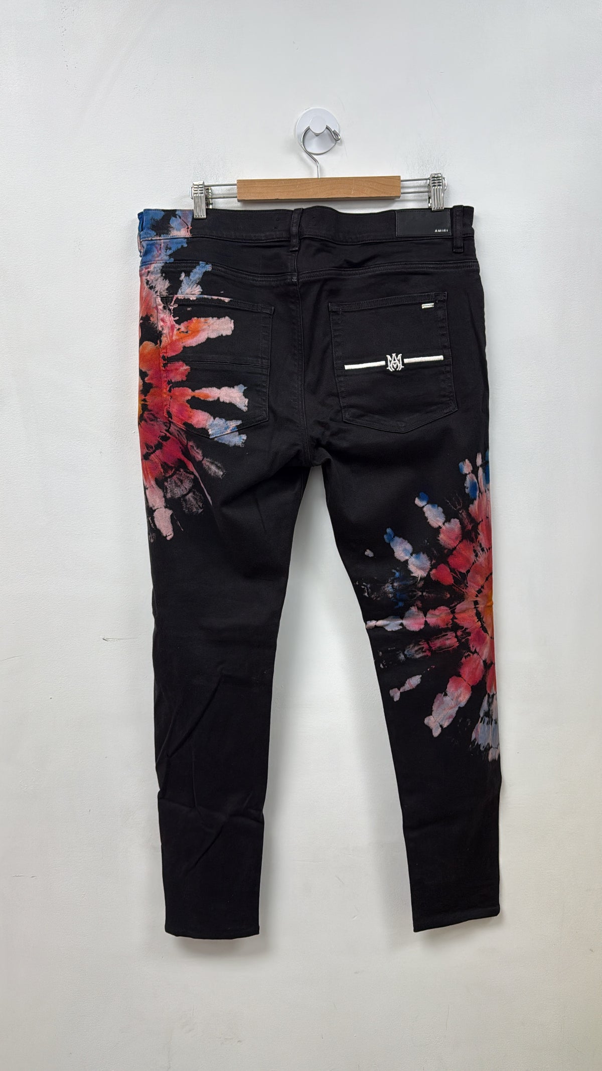 Amiri Black Tie Dye Jeans
