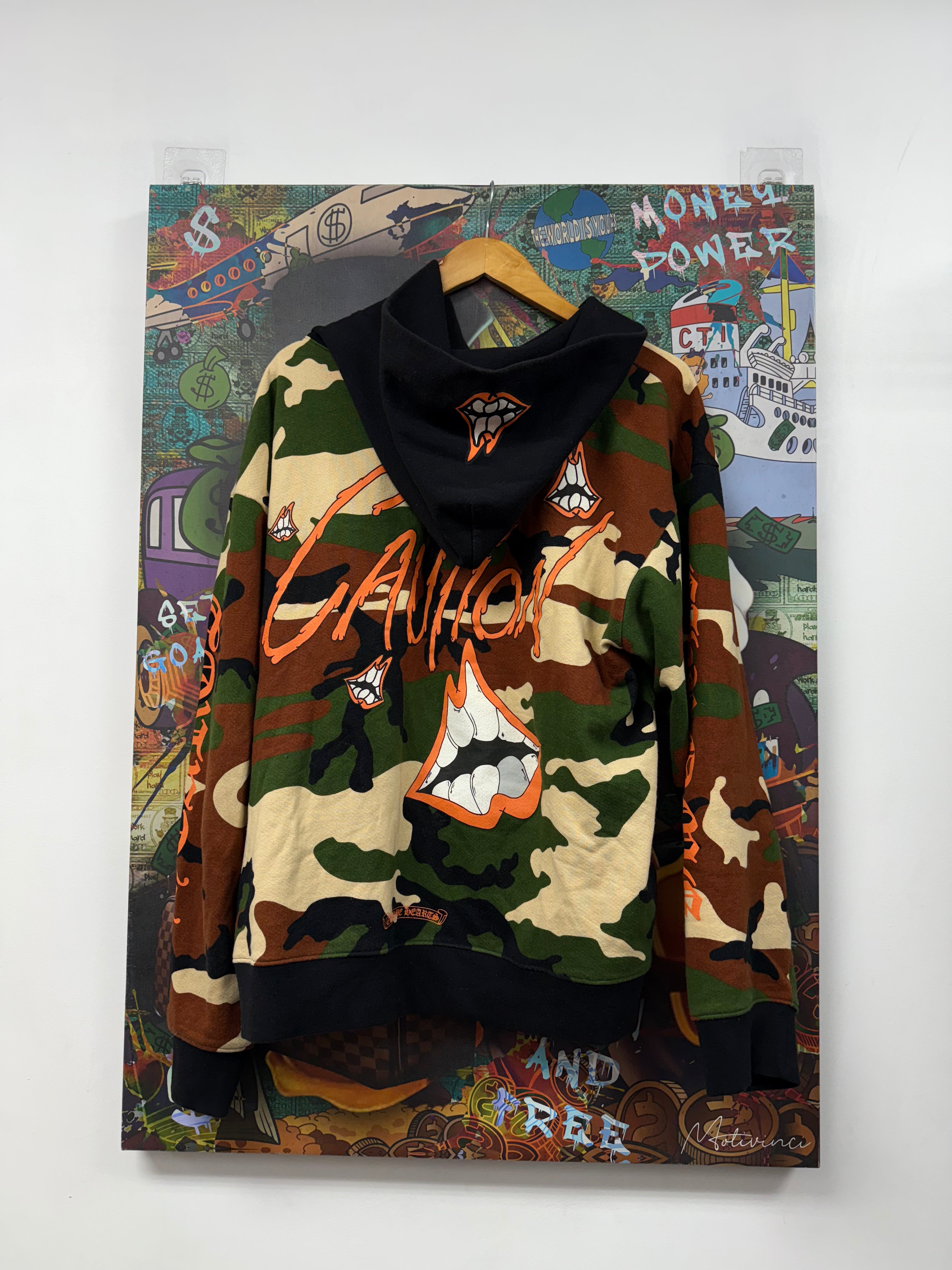Chrome Hearts Matty Boy Camo Caution Hoodie