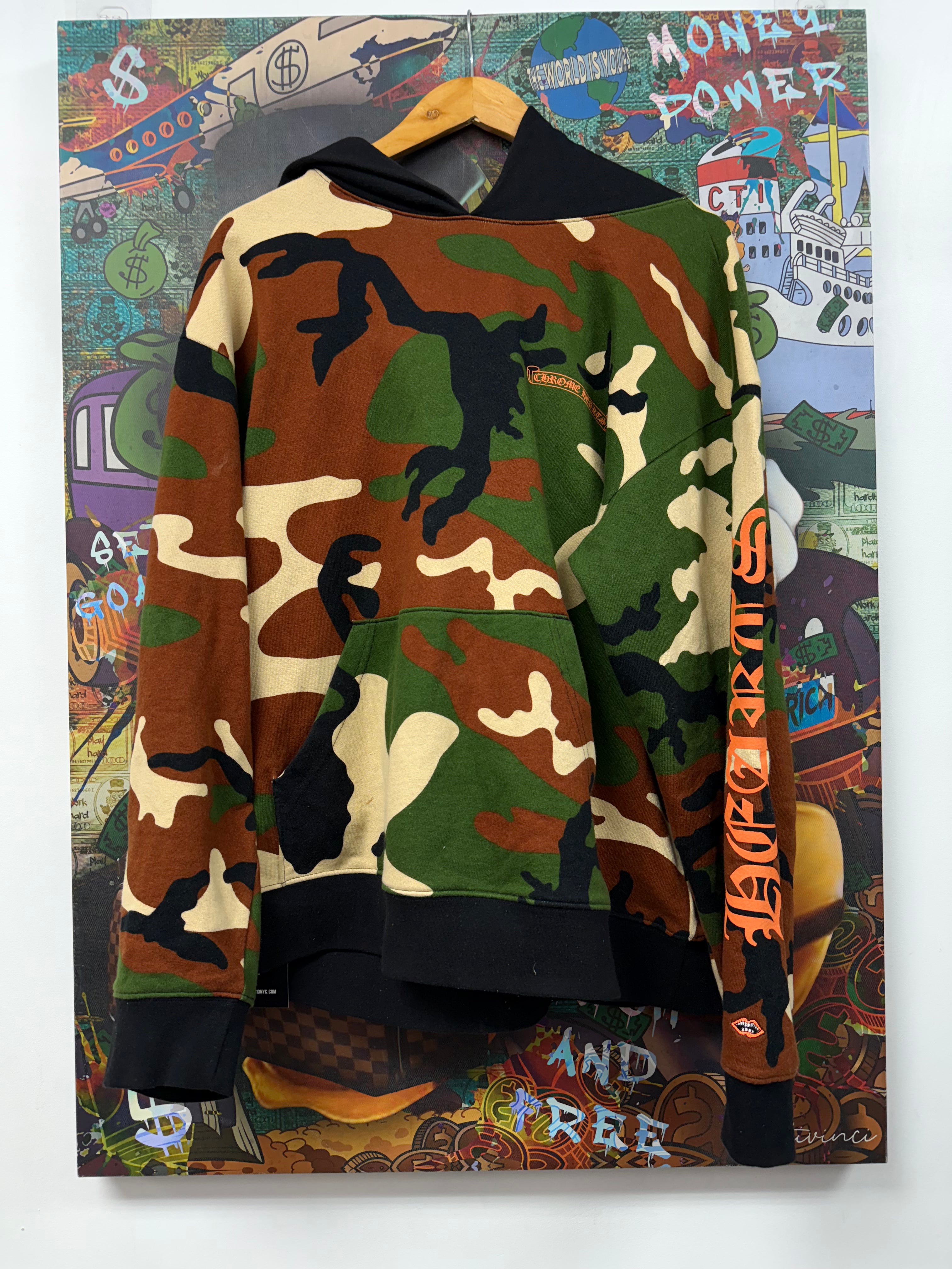 Chrome Hearts Matty Boy Camo Caution Hoodie
