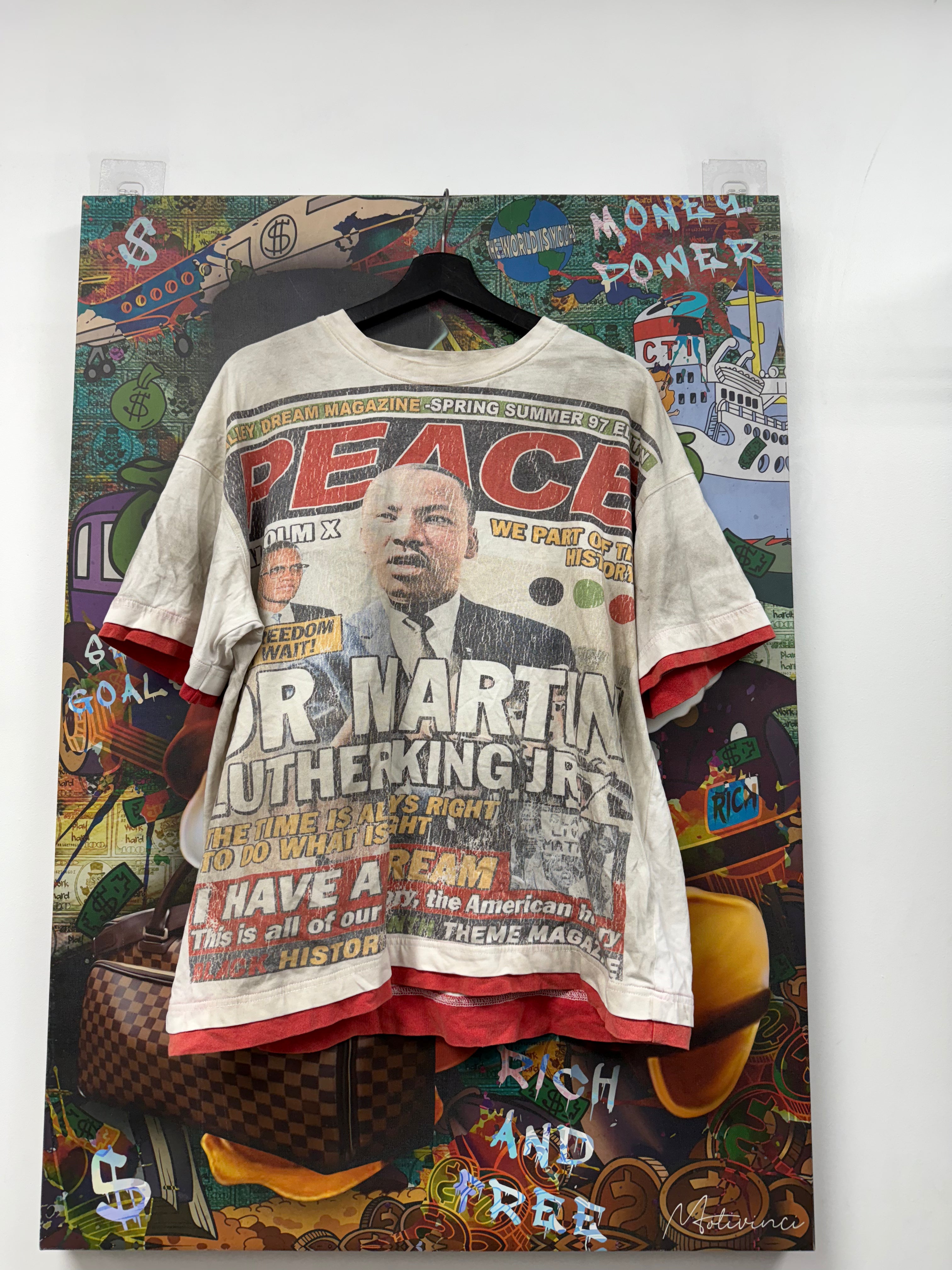 Vale Malcom X Peace Cream Tee