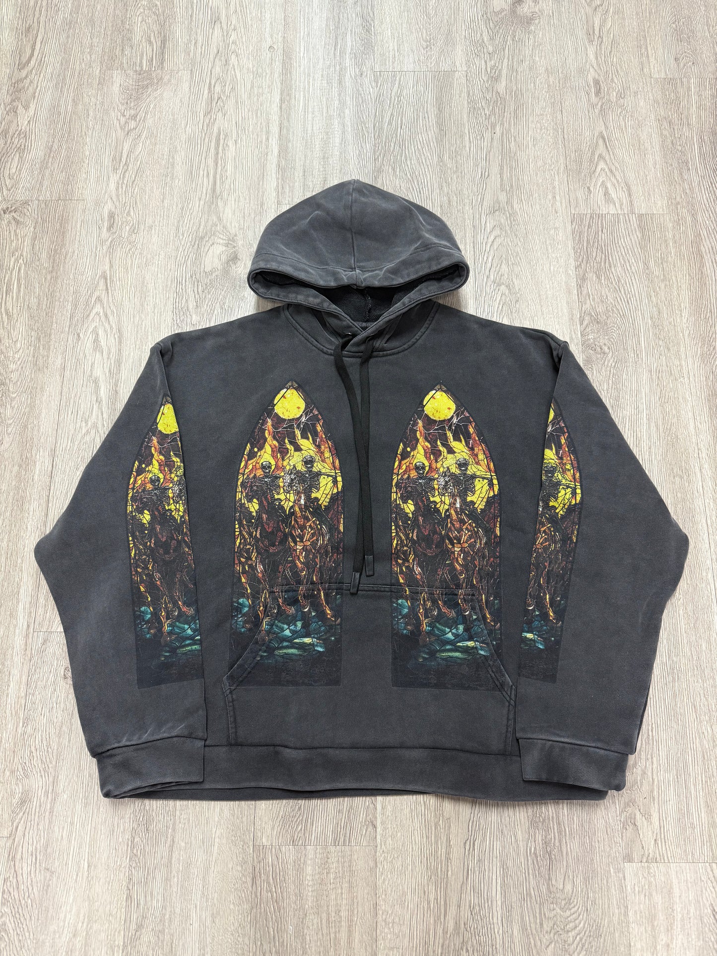WDW Anvil Hoodie Black Wash New With Tags