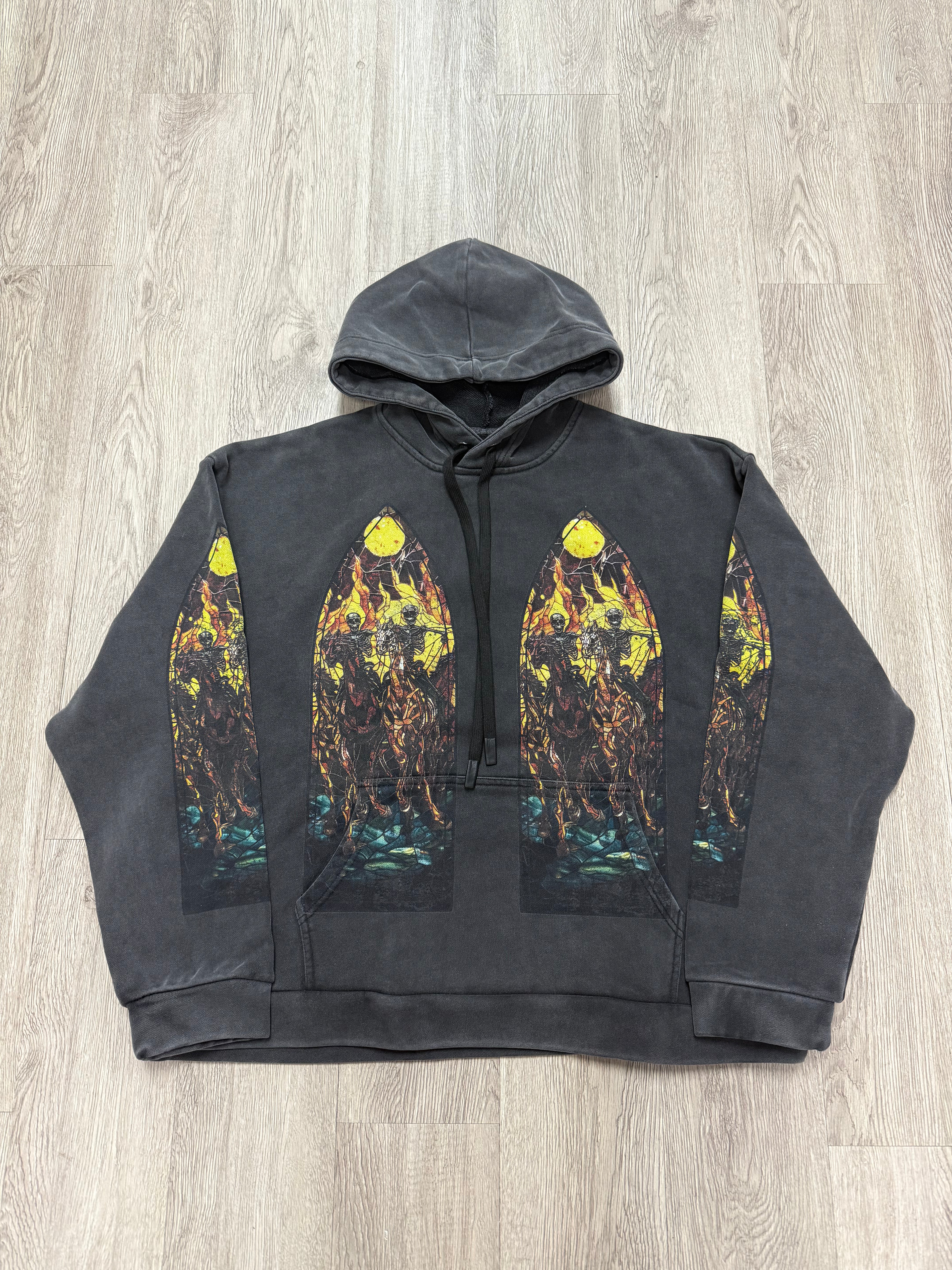 WDW Anvil Hoodie Black Wash New With Tags