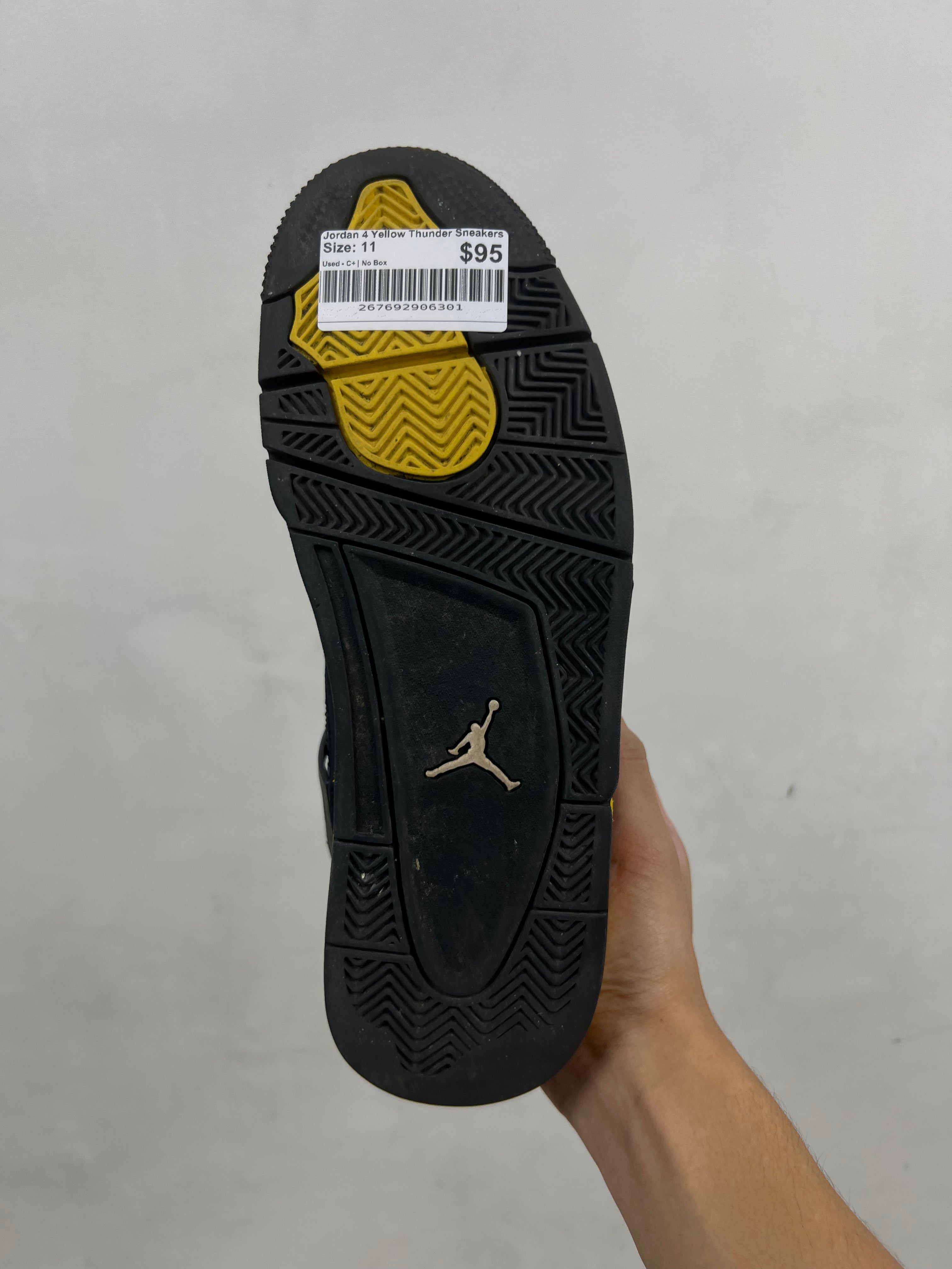 Jordan 4 Yellow Thunder Sneakers