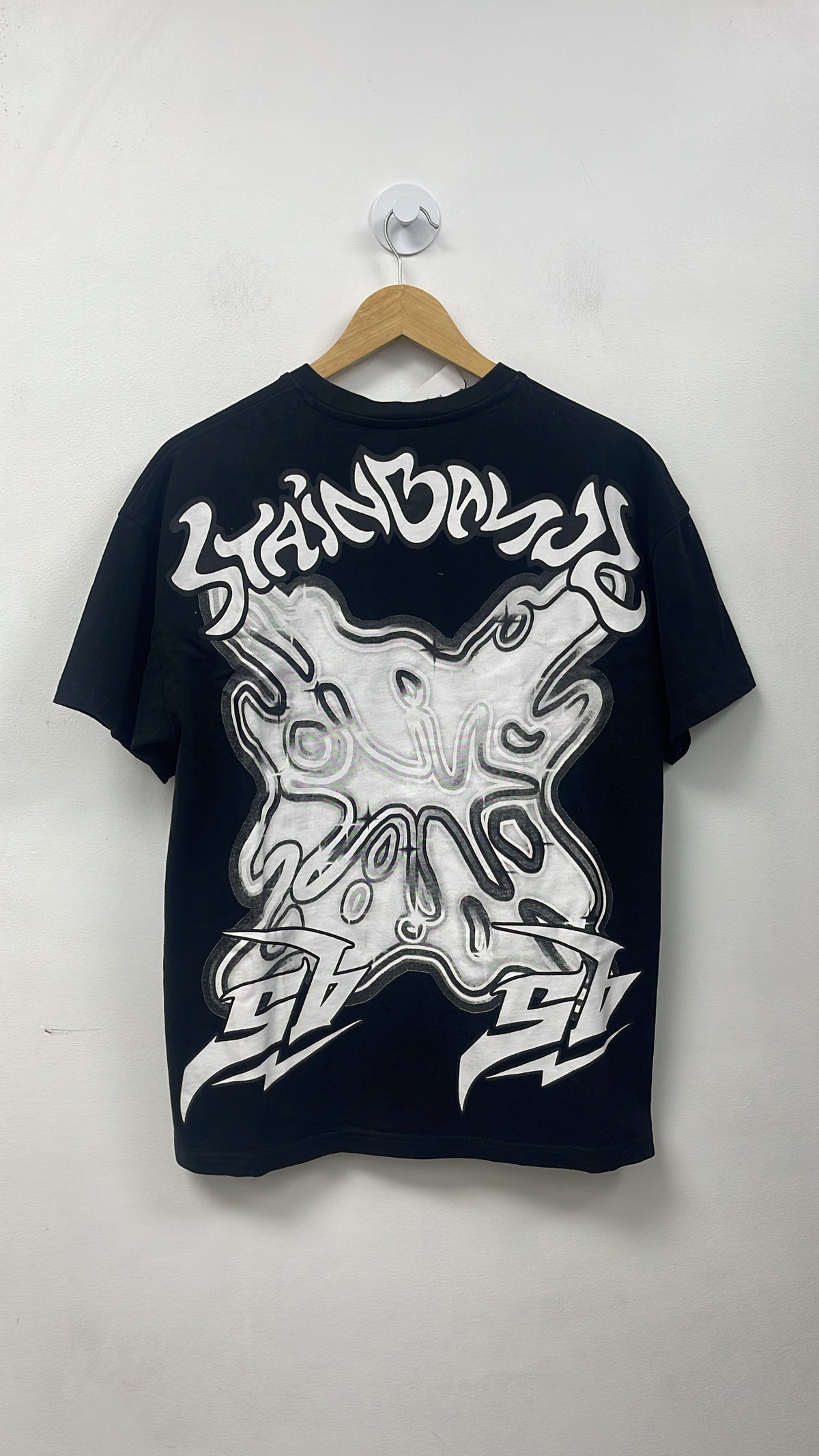 SB Studios Black Rhinestone Logo Tee