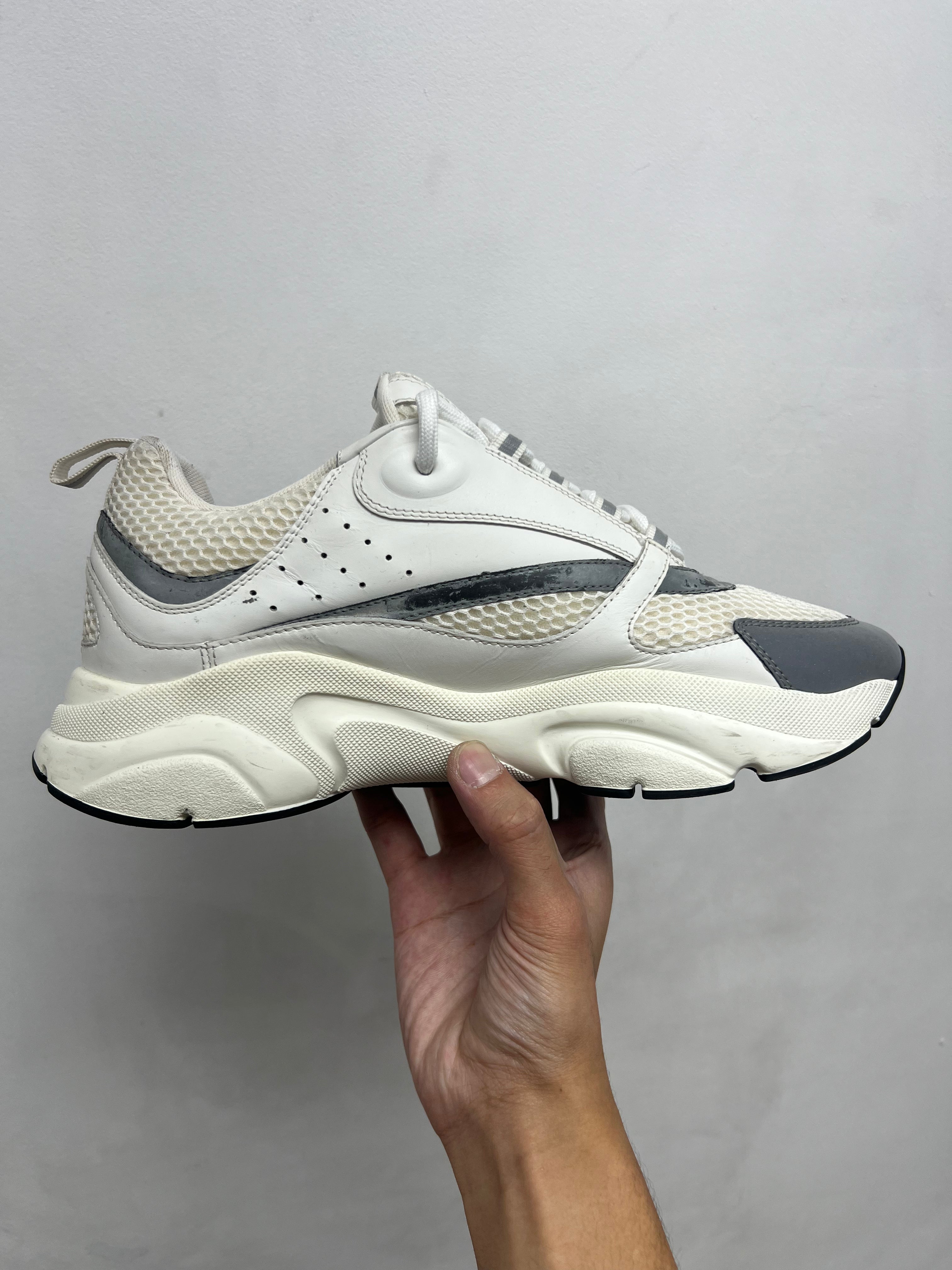 Dior White Silver B22 Sneakers