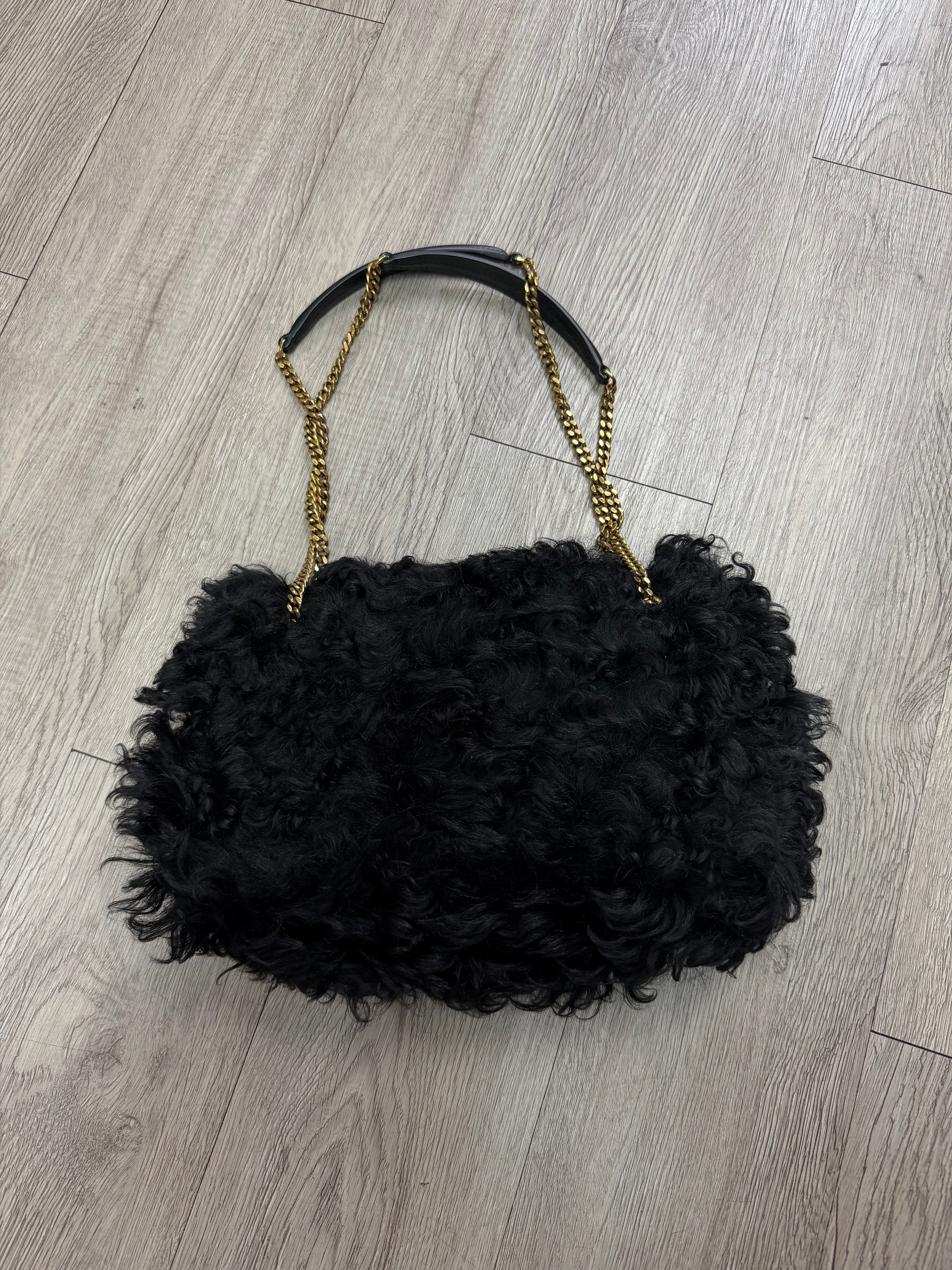 YSL Jamie Medium Shoulder Bag Furry Bag