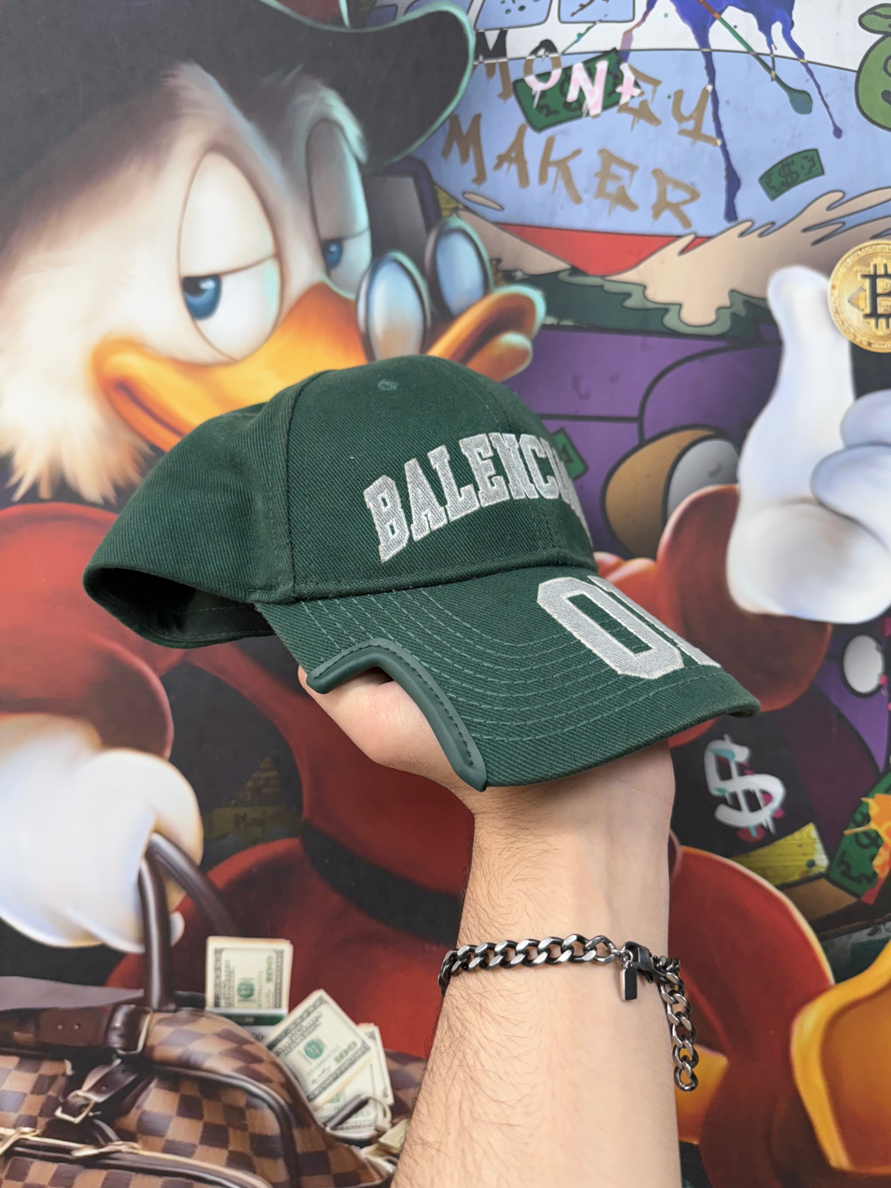 Balenciaga Green Grey Sportswear 01 Cap