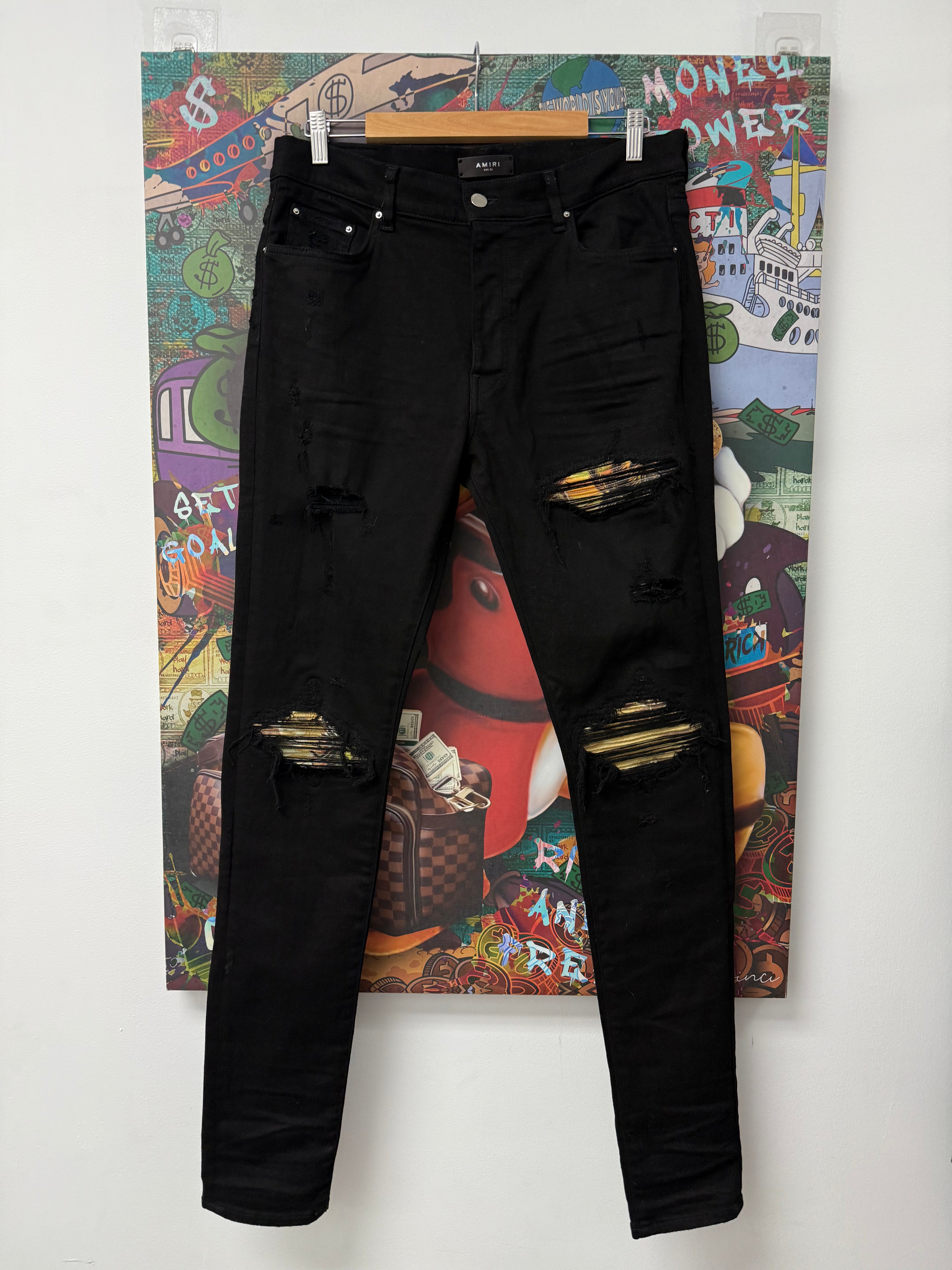 Amiri MX1 Black Ahora Jeans  Used