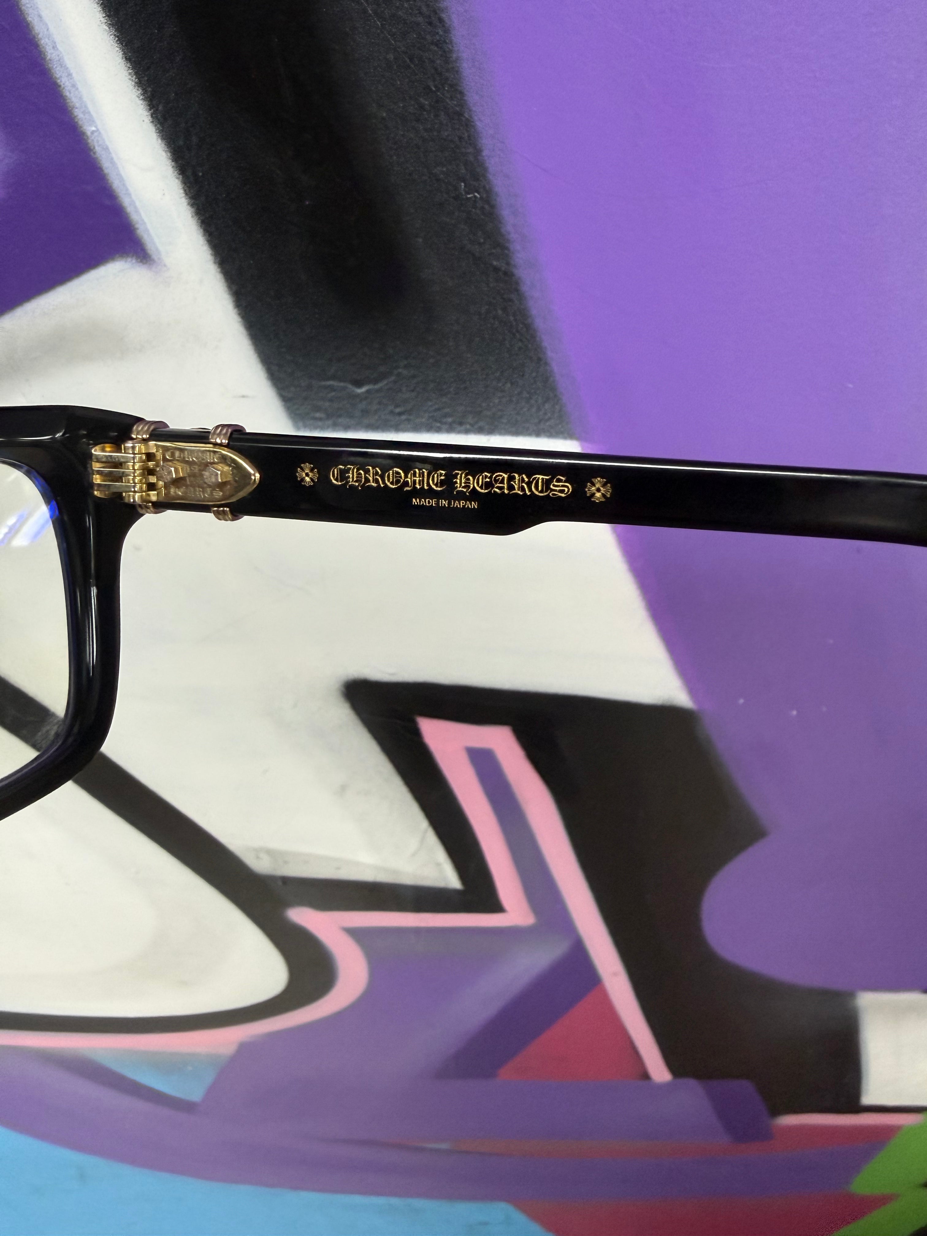 Chrome Hearts Black Halllalamanass Glasses