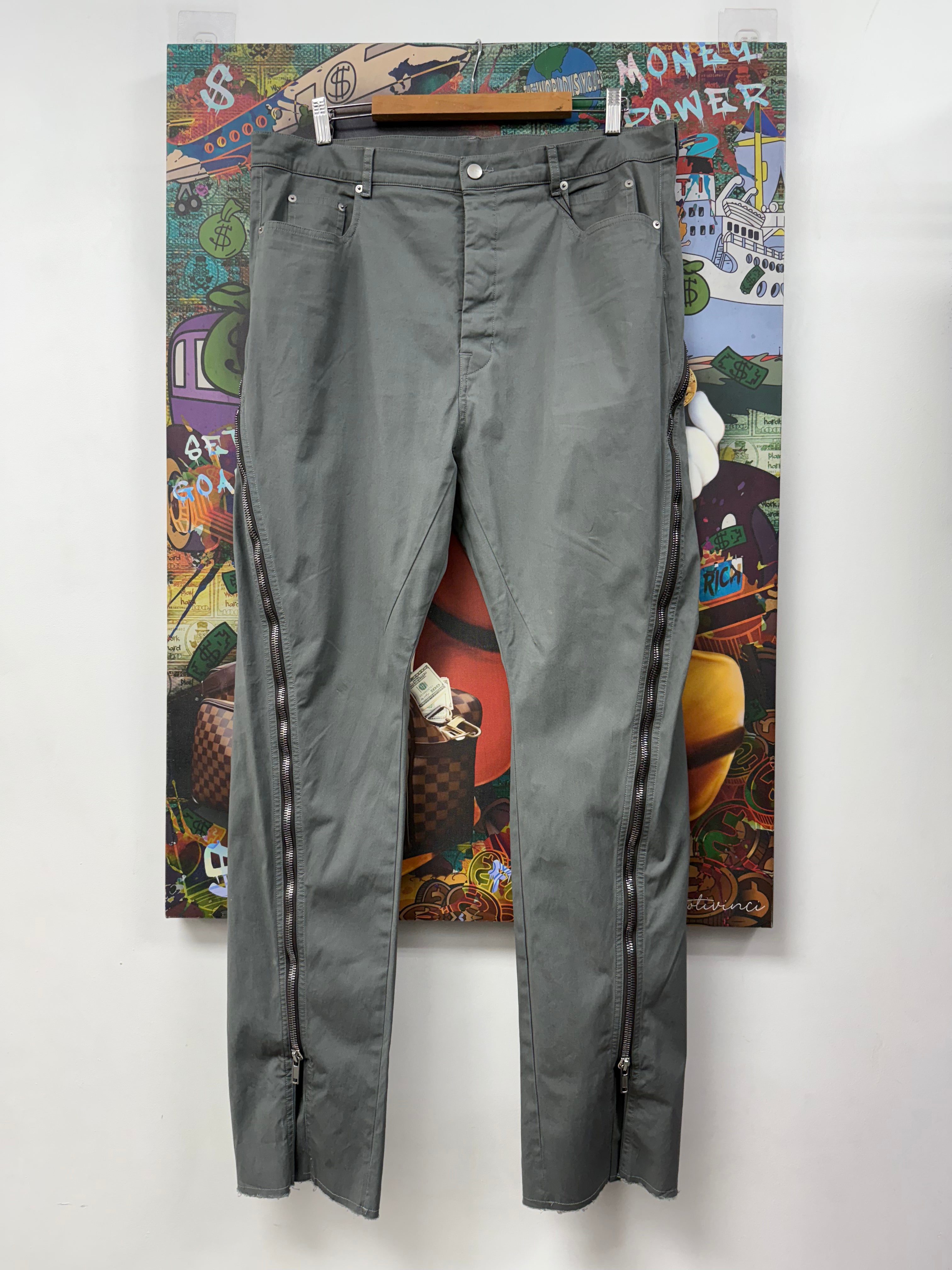 Rick Owens Washed Indigo Banana Bolan (38) Pants