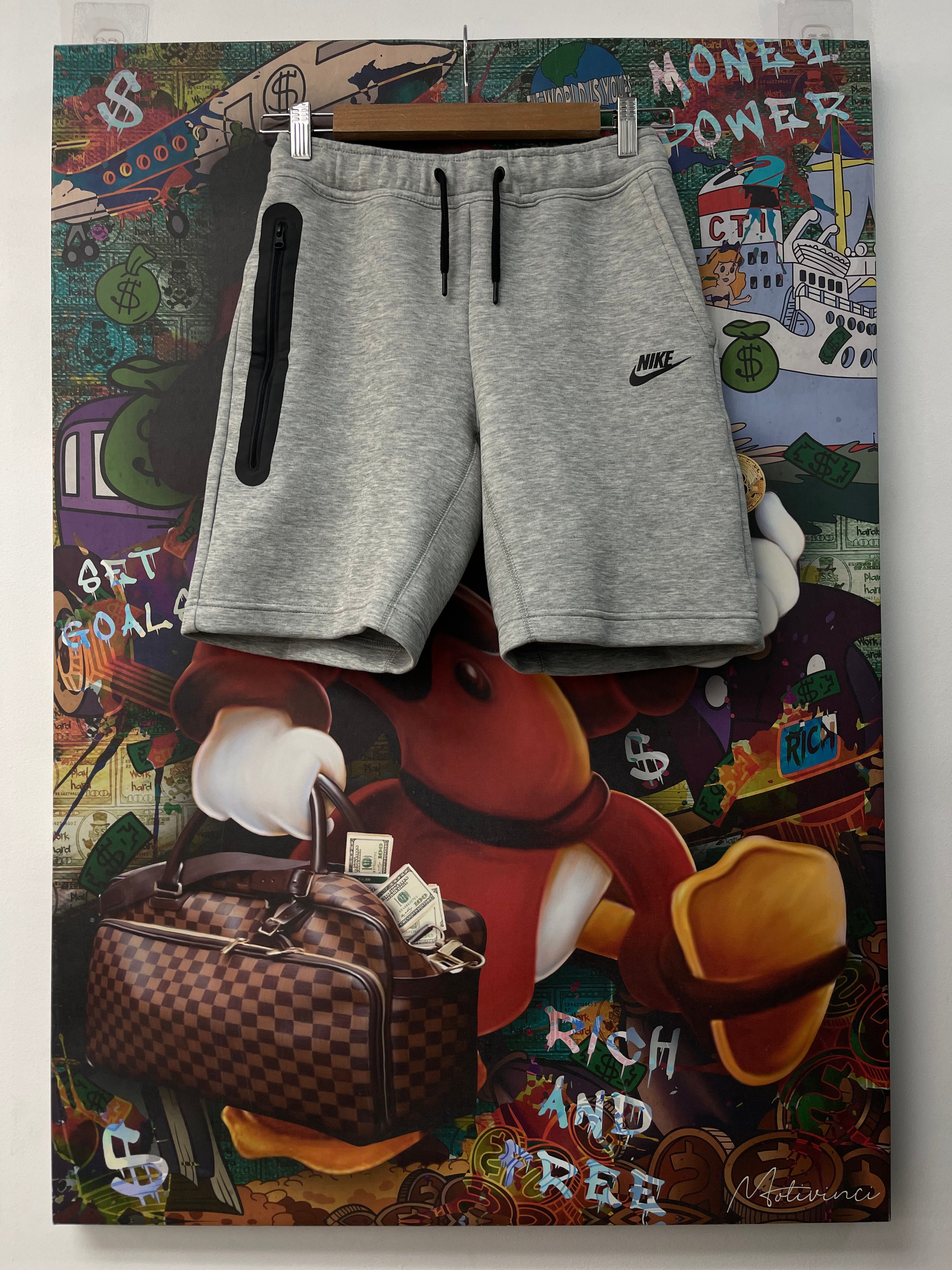 Nike Grey Kid's Tech Shorts