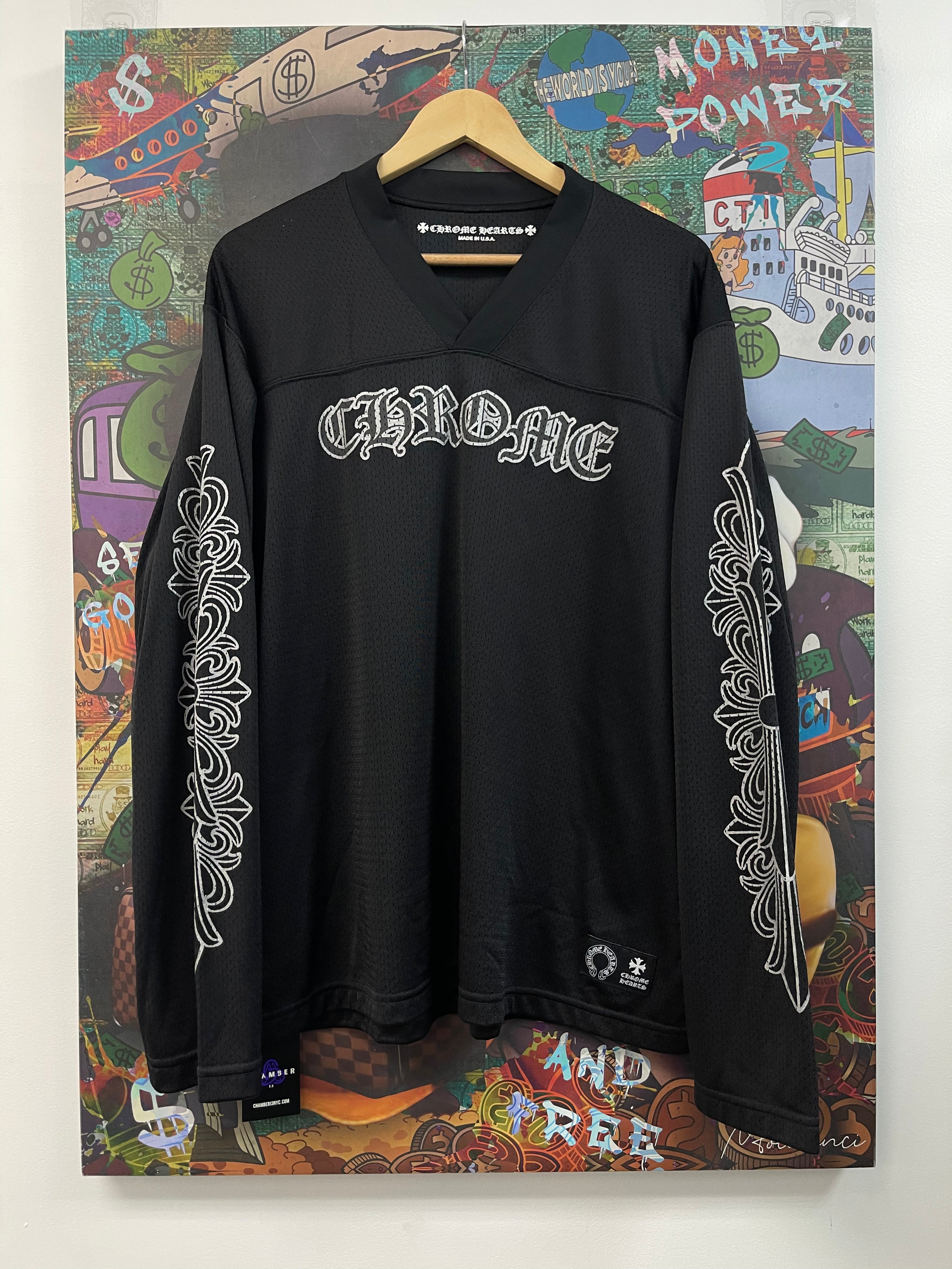 Chrome Hearts Black Mesh Longsleeve Jersey