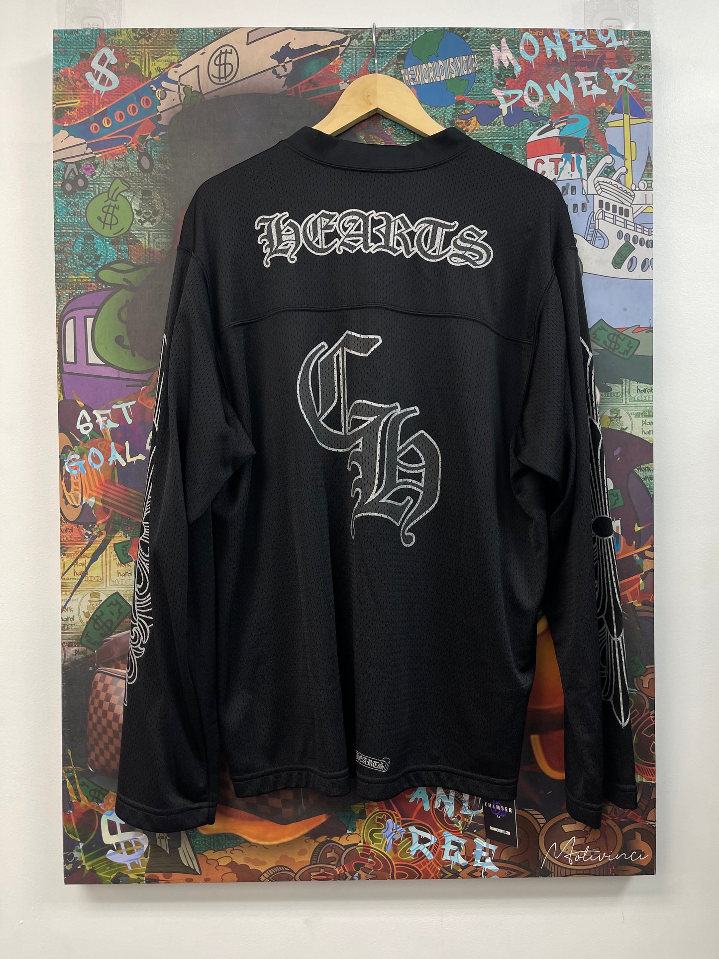 Chrome Hearts Black Mesh Longsleeve Jersey