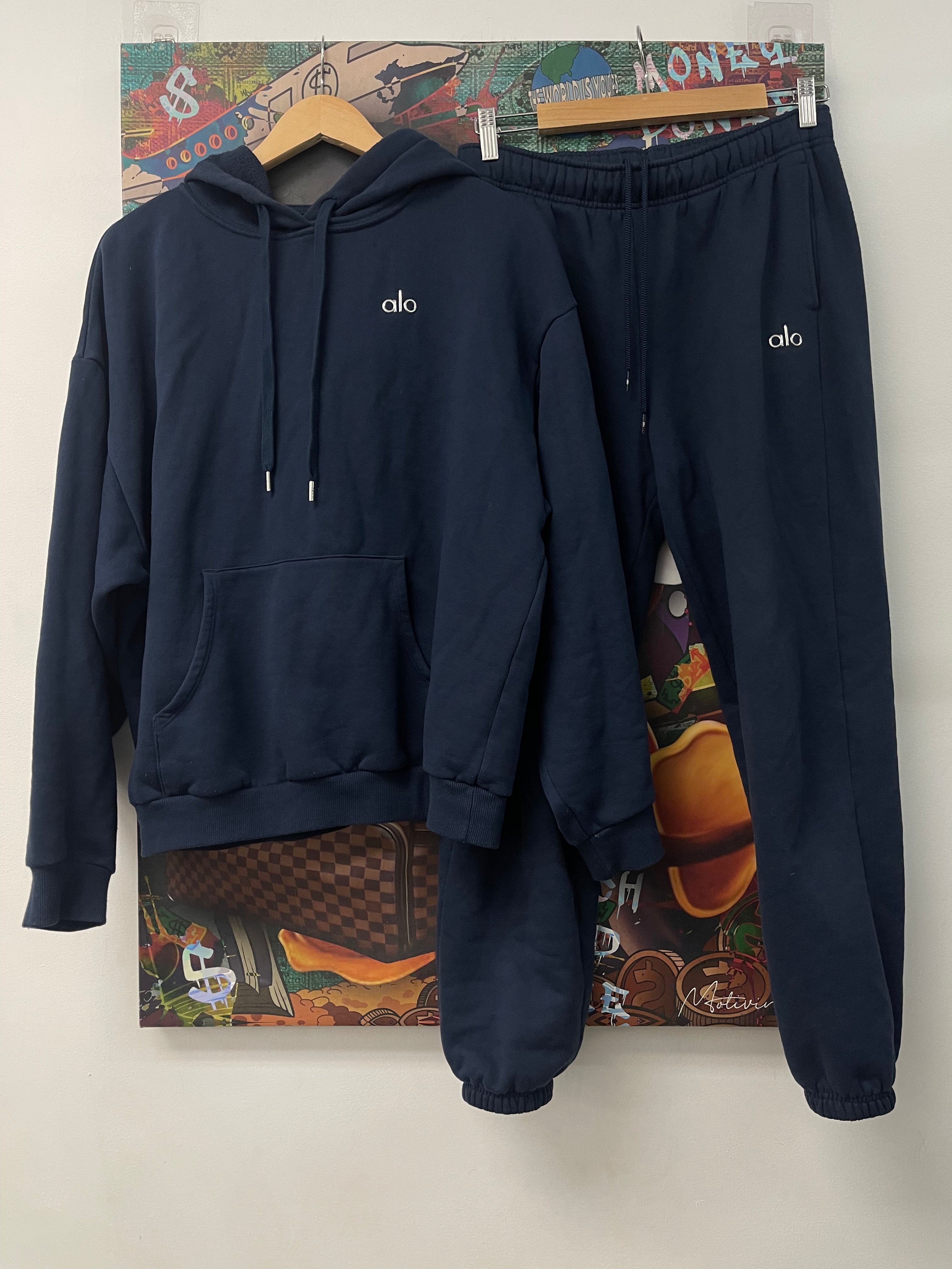 ALO Navy Accolade Sweatsuit