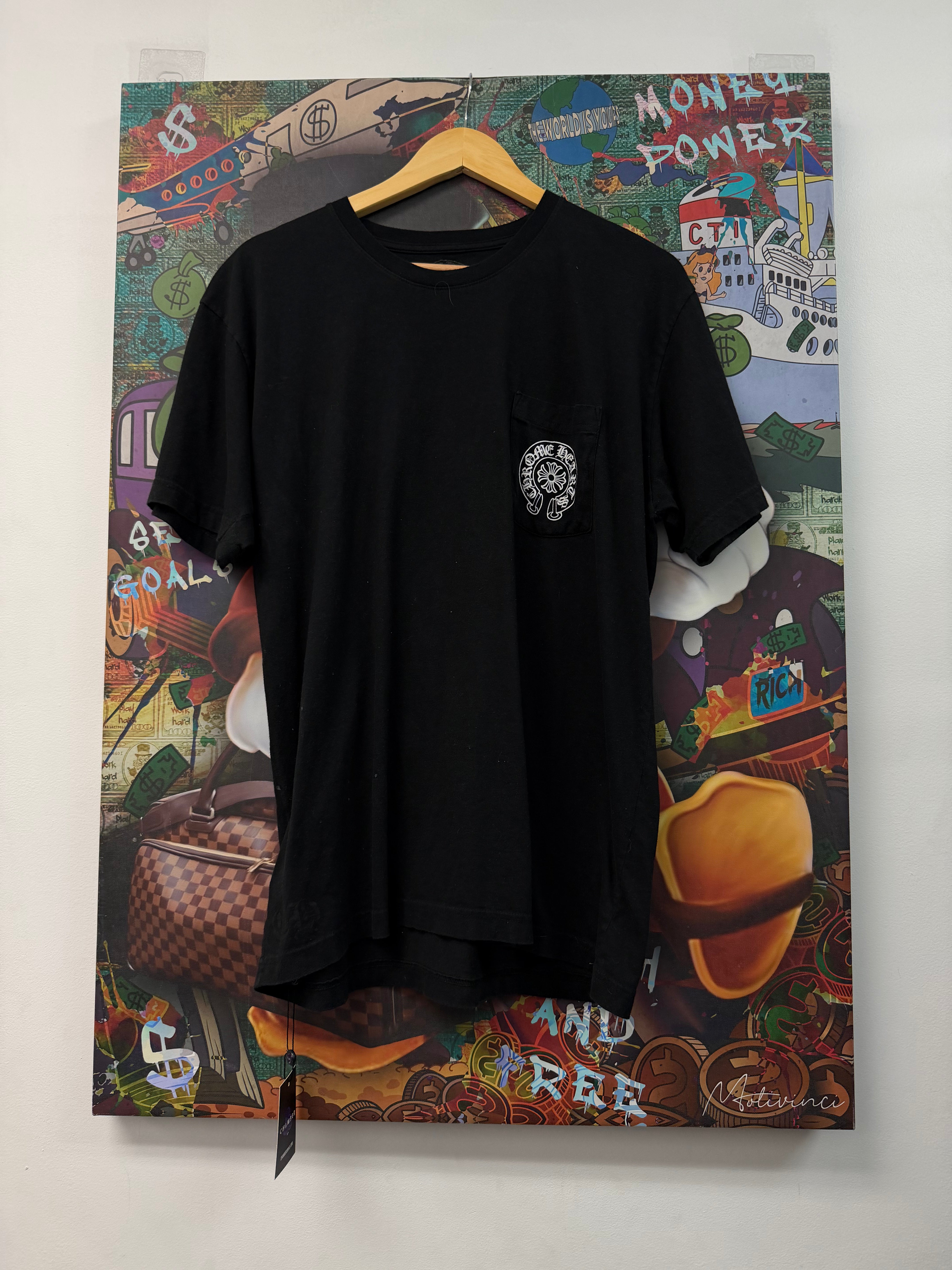 Chrome Hearts Black Horseshoe Miami Tee