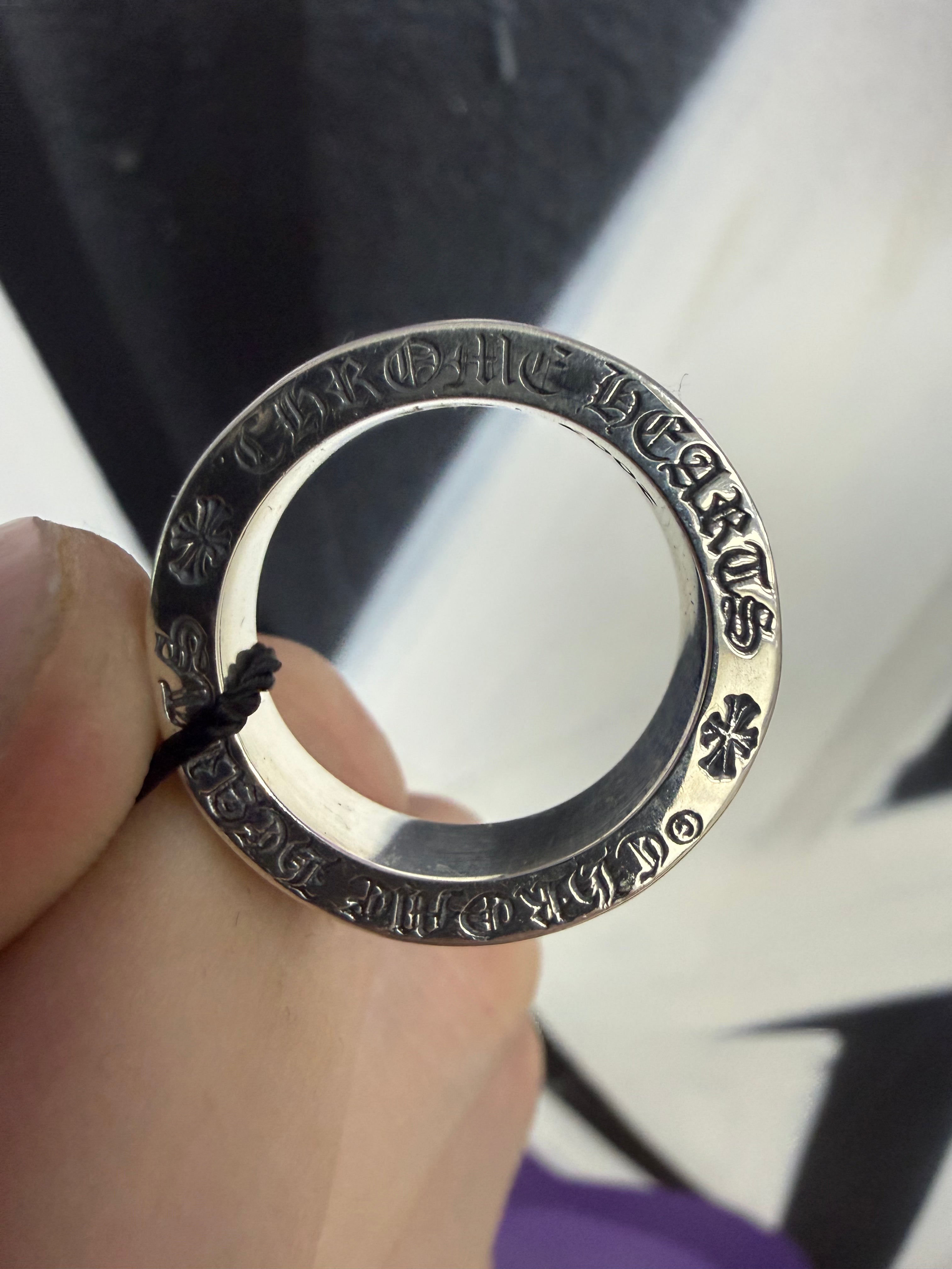 Chrome Hearts .925 Silver CH Forever Ring