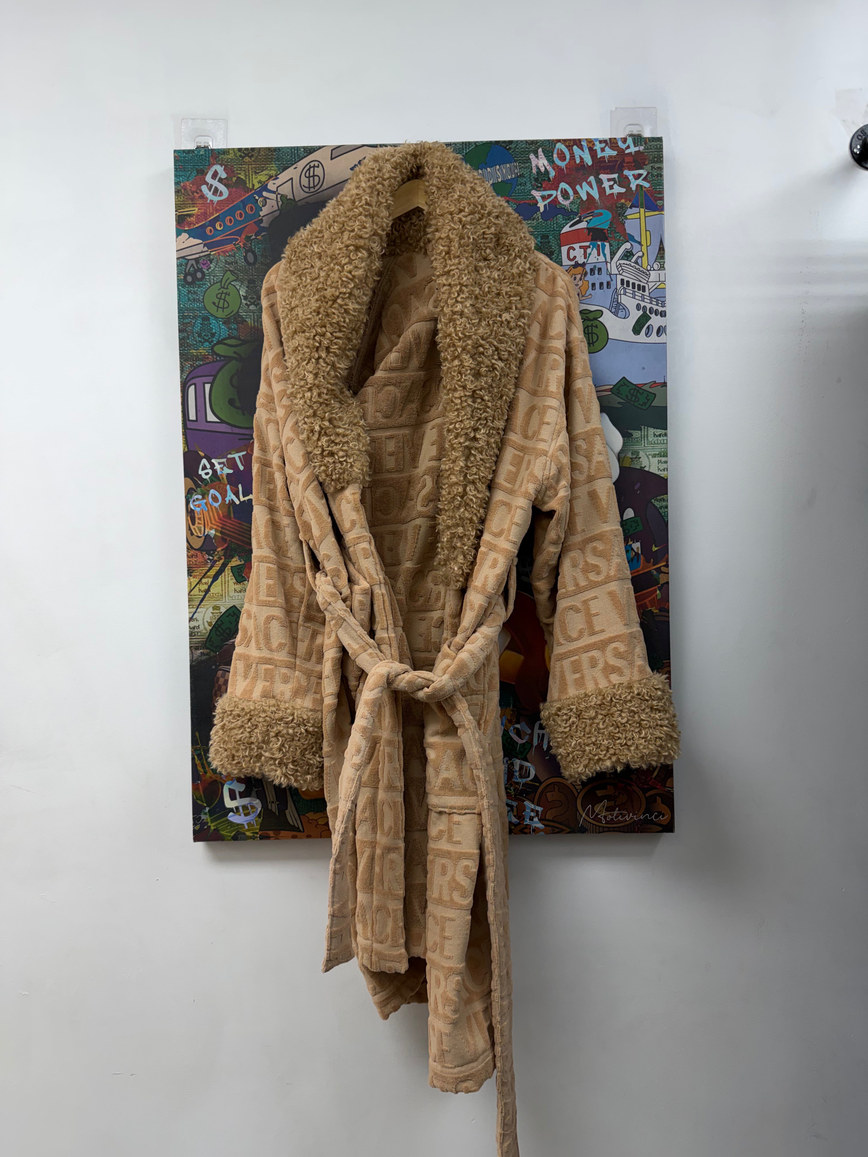 Versace Tan Monogram Robe Accessories