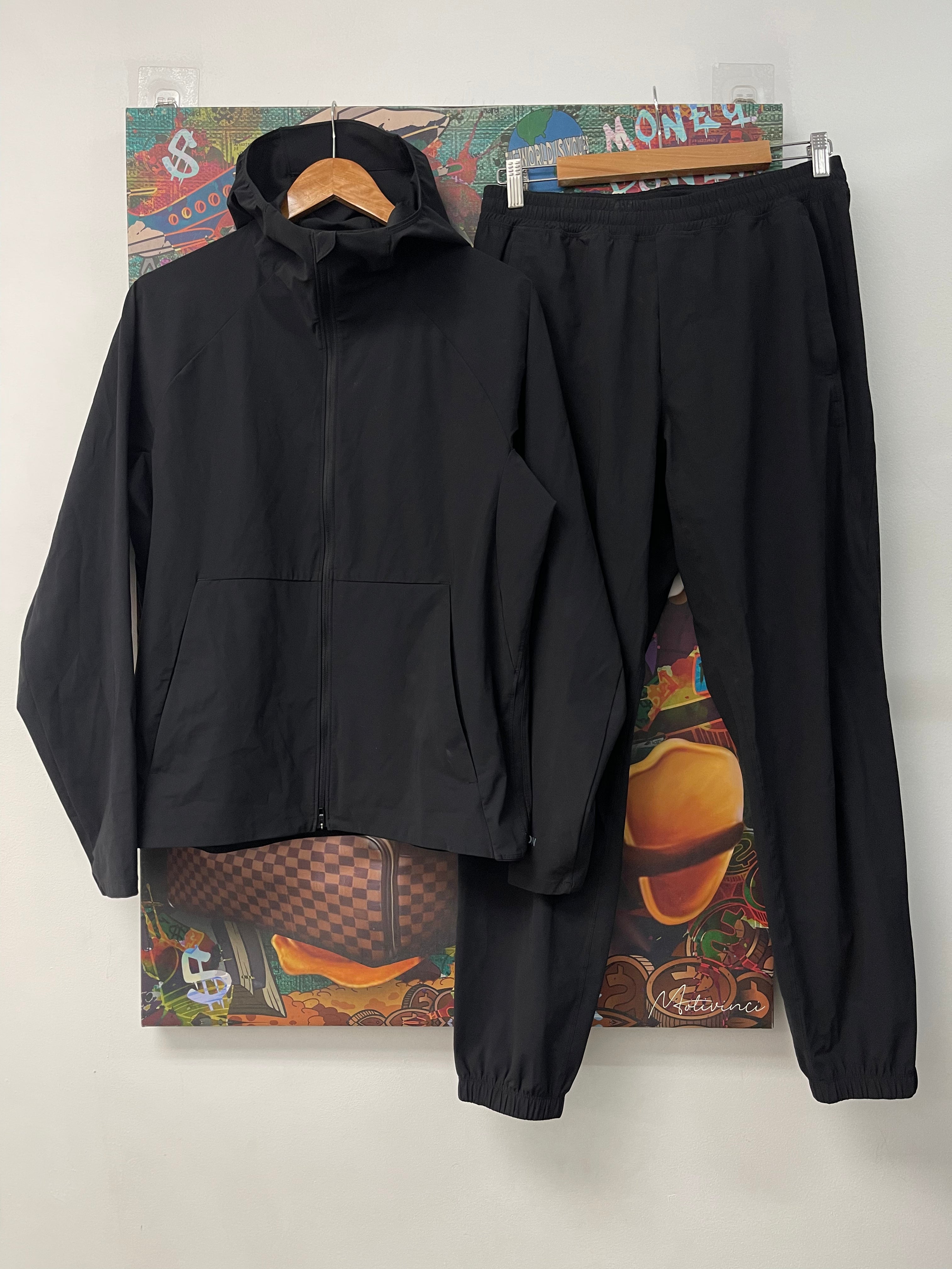 Lululemon Black Pace Breaker Track Suit