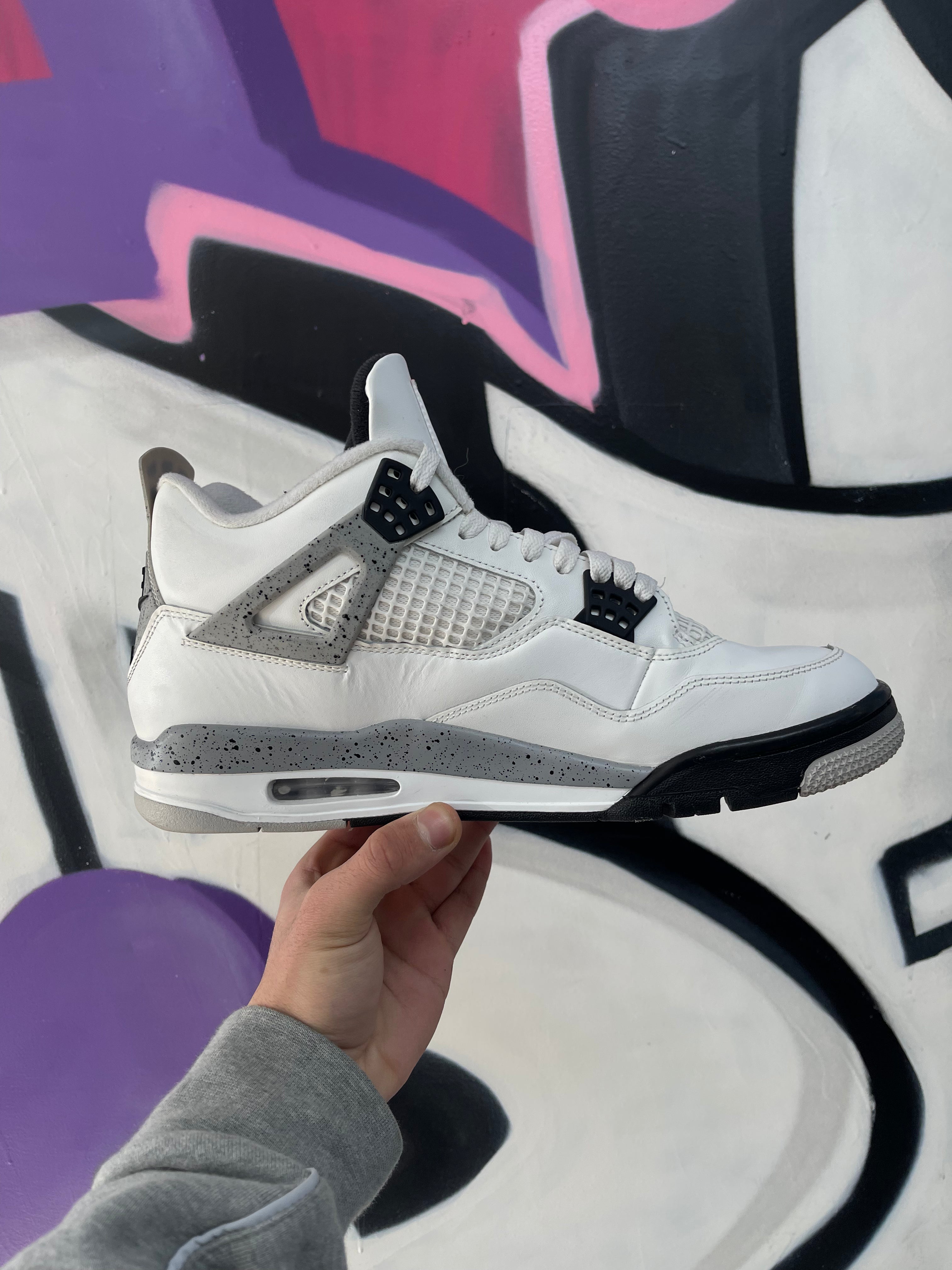 Jordan 4 White Cement Sneakers