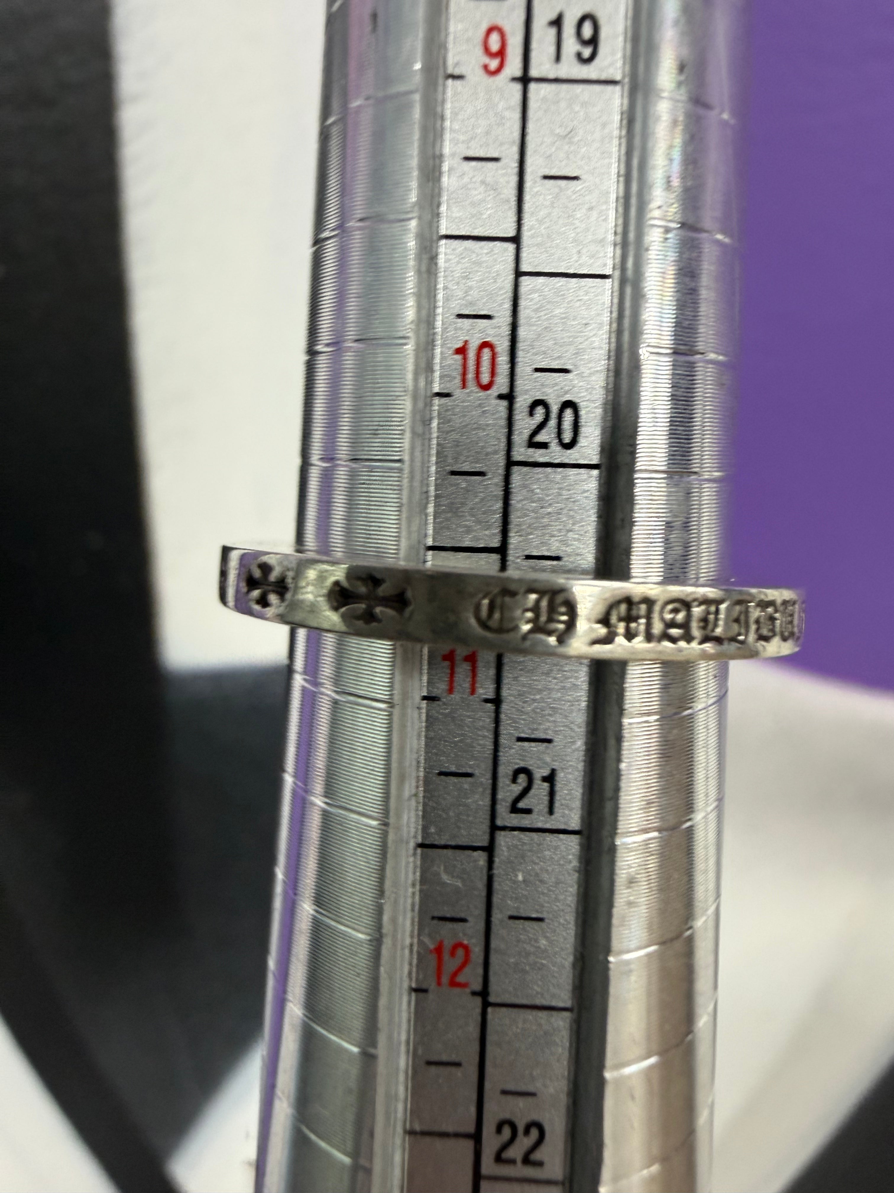 Chrome Hearts .925 Silver CH Malibu F*ck You 3MM Ring
